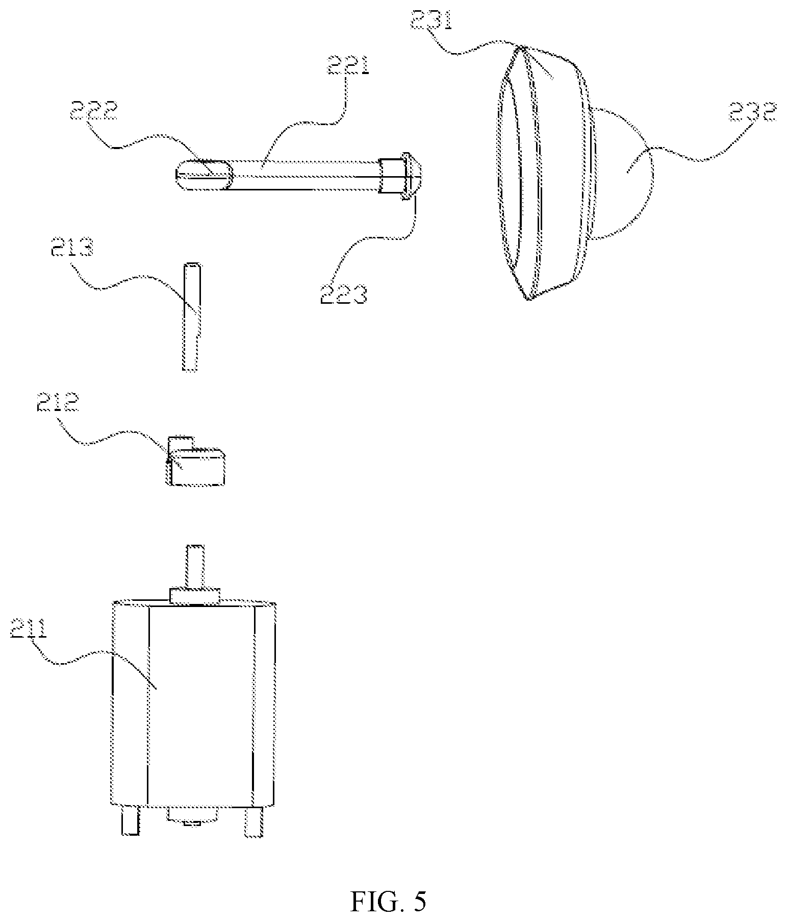 Patent US12303449 Figure 5 – Massager with massage ball