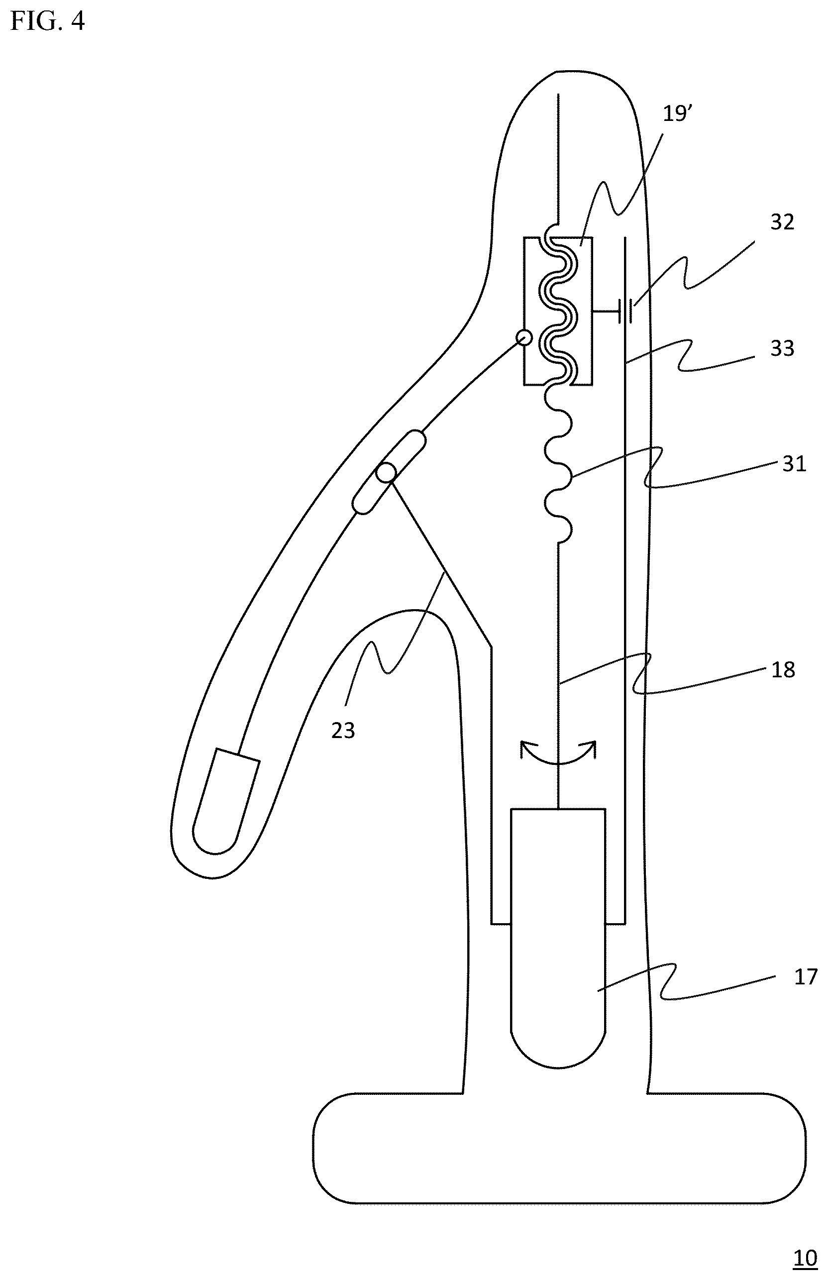 Patent US12303451 Figure 4 – Stimulation device including cantilevered pendant
