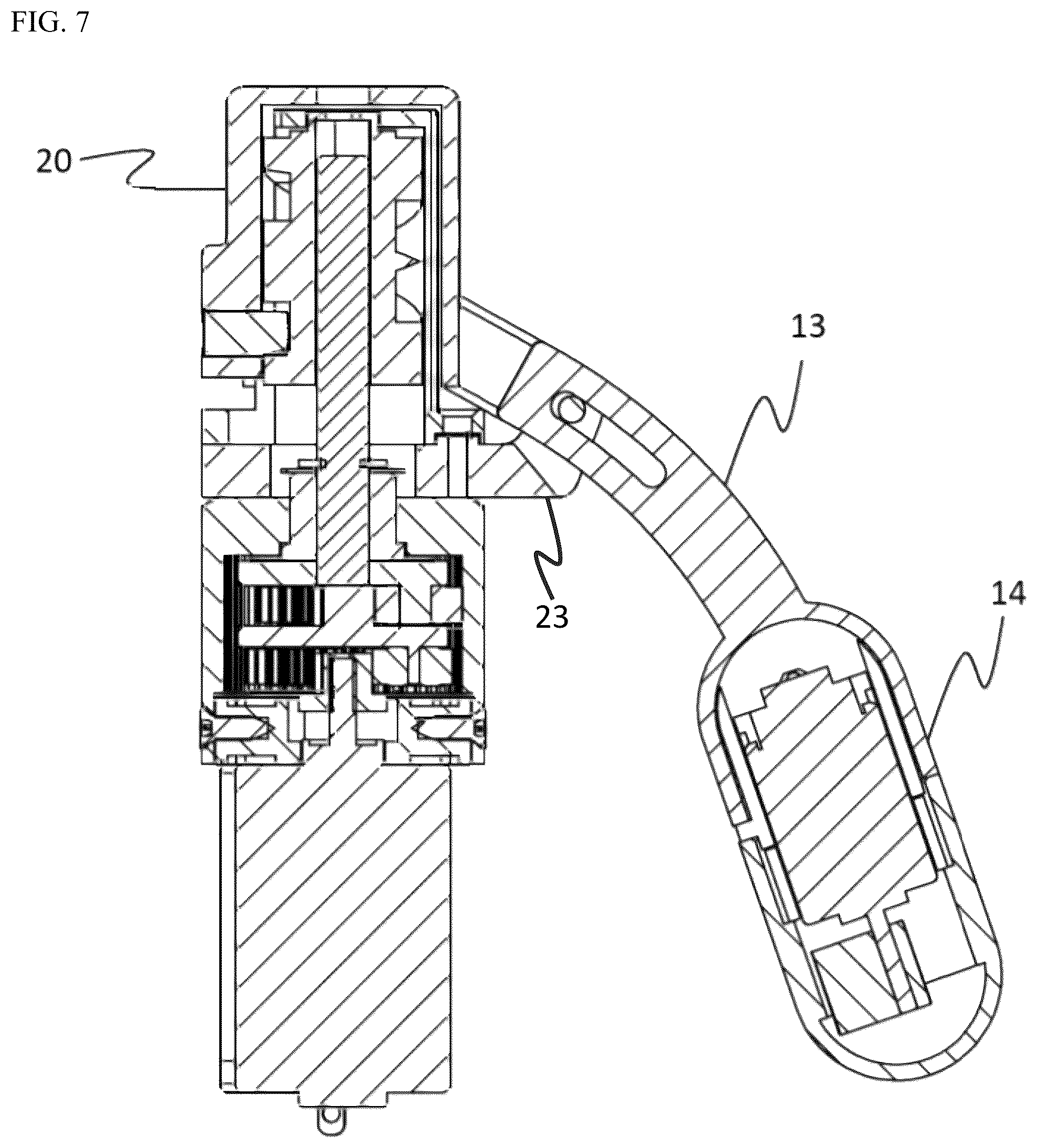 Patent US12303451 Figure 7 – Stimulation device including cantilevered pendant