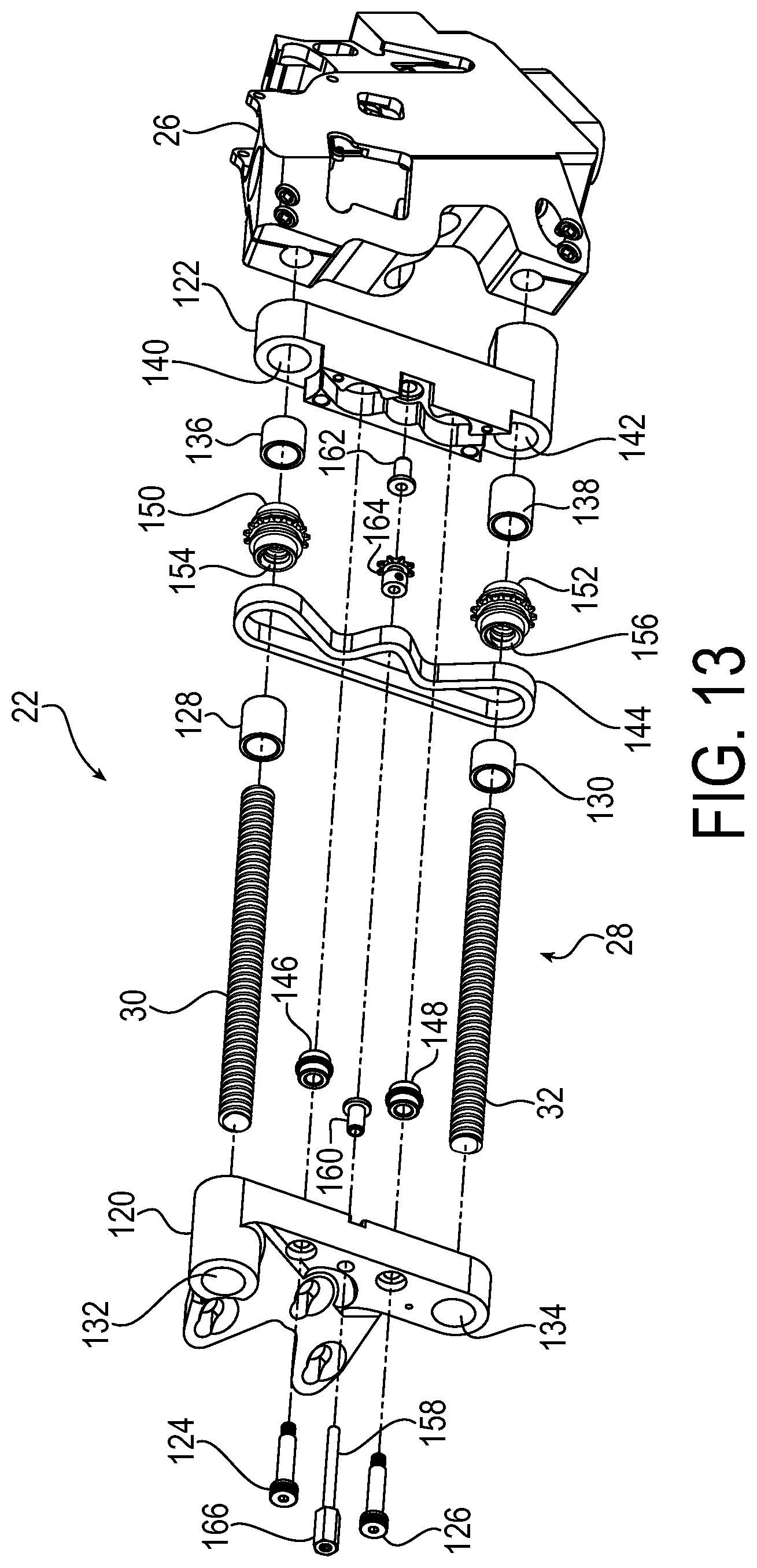 Patent US12303453 Figure 12 – Legged mobility exoskeleton device with enhanced adjustment mechanisms