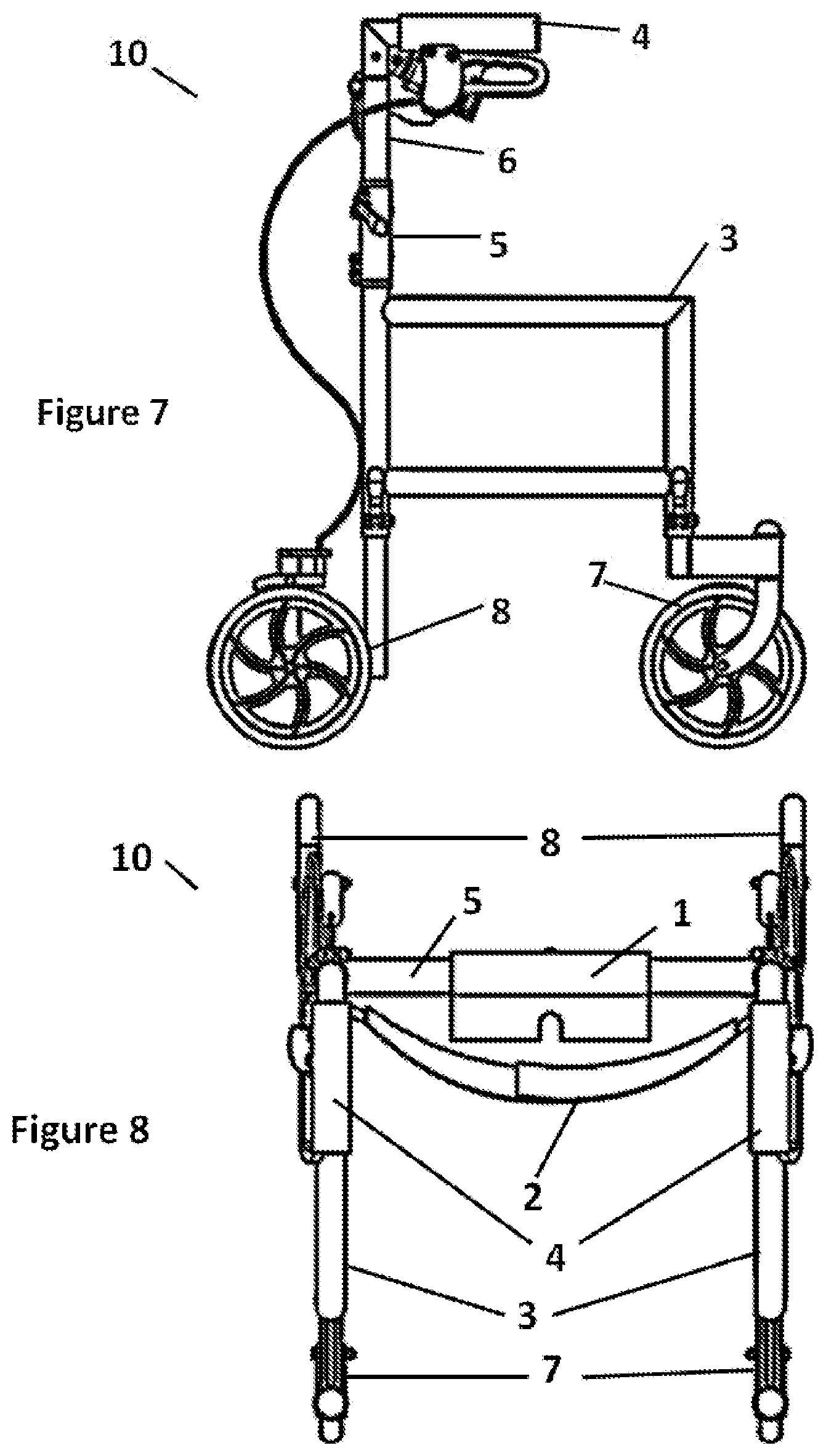 Patent US12303454 Figure 5 – Mobility assistance device with tensioner