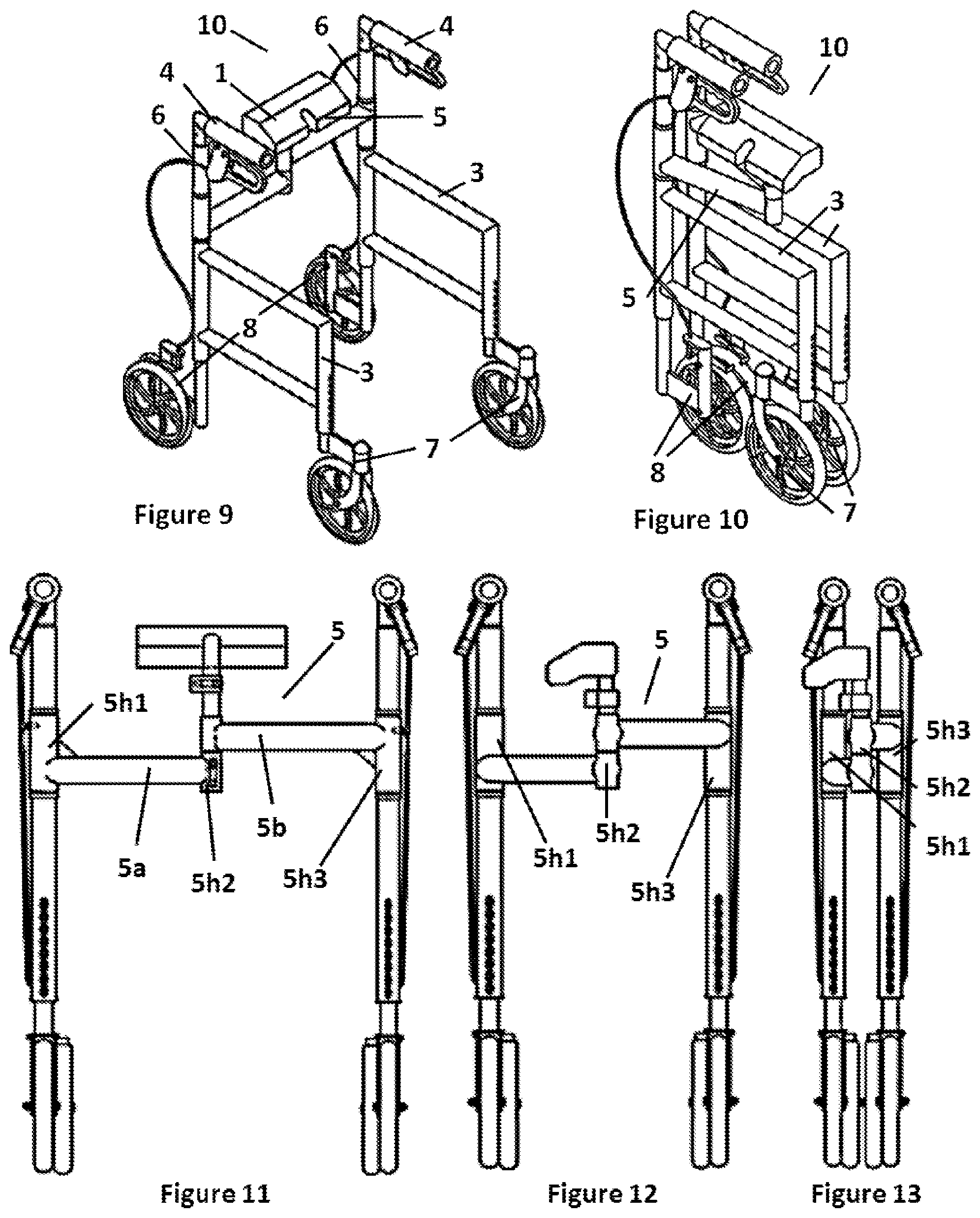 Patent US12303454 Figure 6 – Mobility assistance device with tensioner