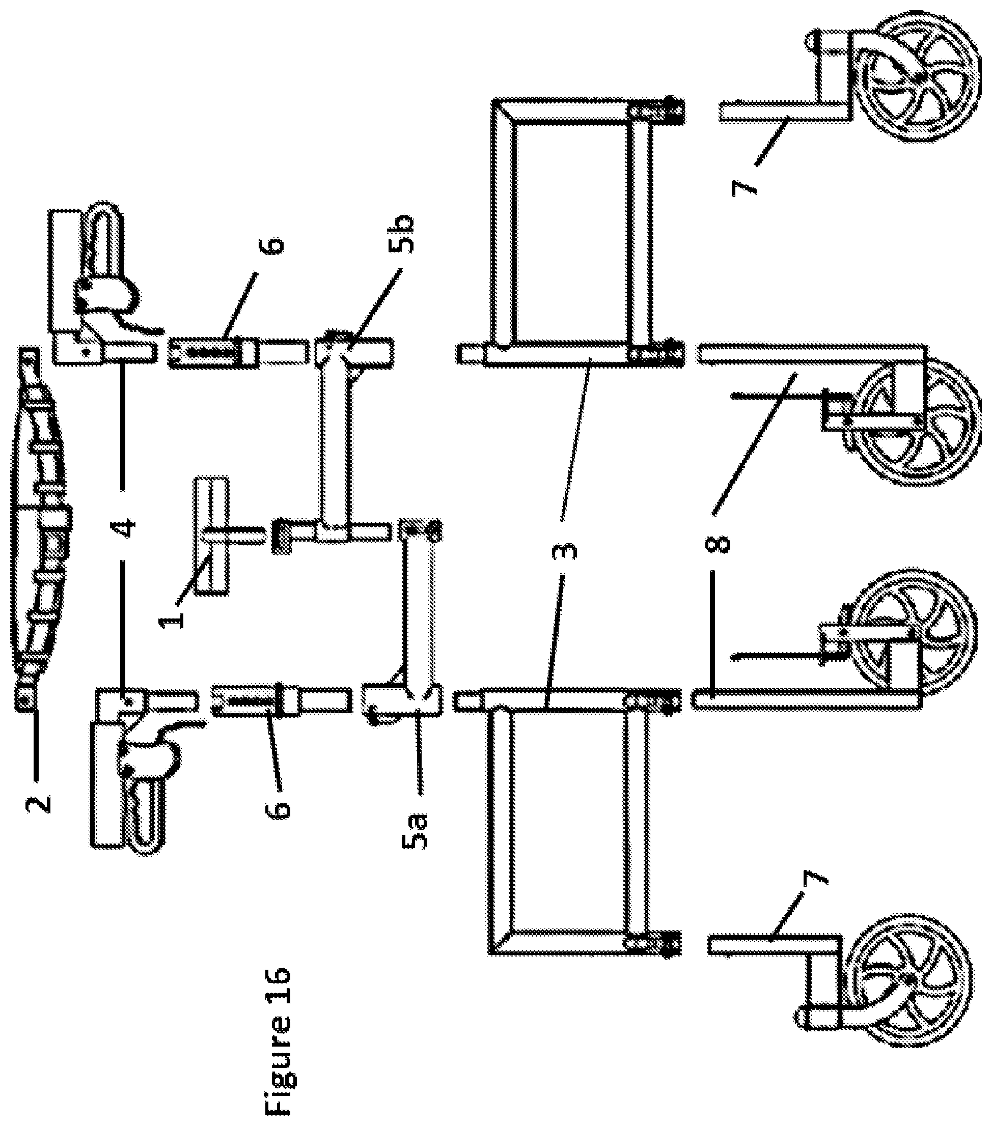 Patent US12303454 Figure 8 – Mobility assistance device with tensioner