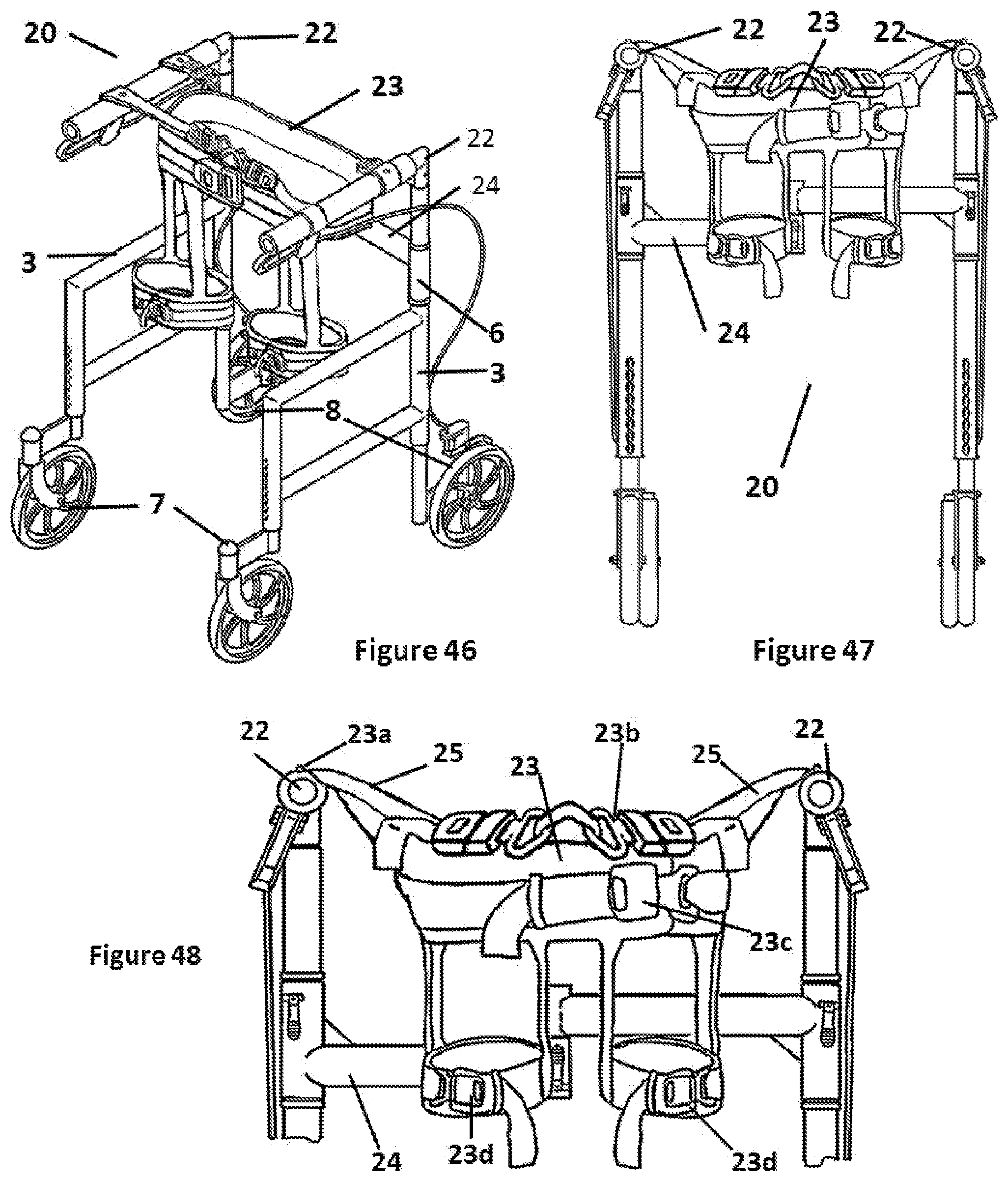 Patent US12303454 Figure 19 – Mobility assistance device with tensioner