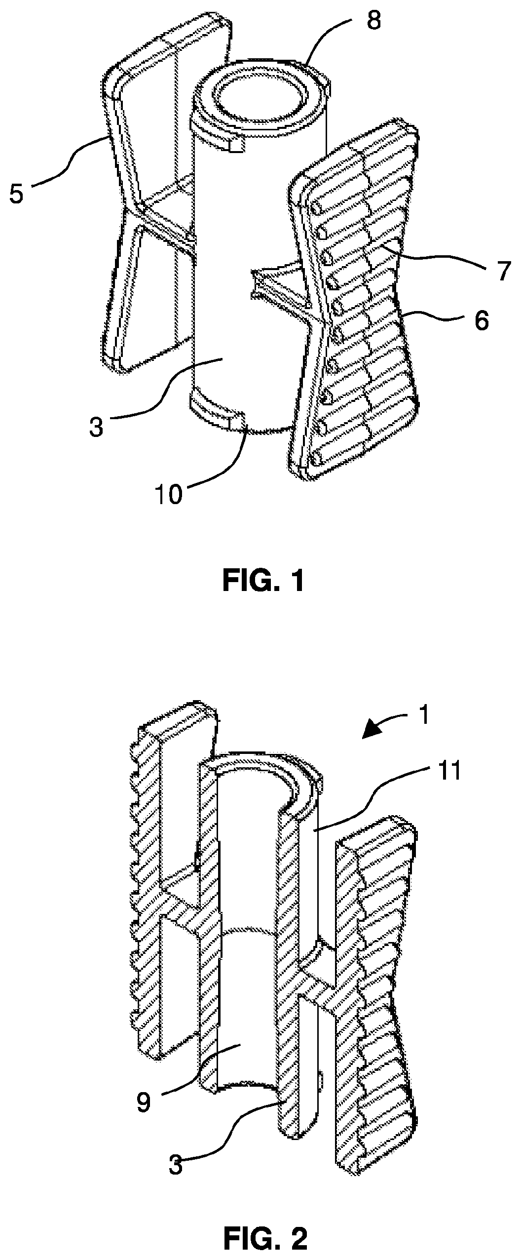 Patent US12303463 Figure 1 – Female-female adapter