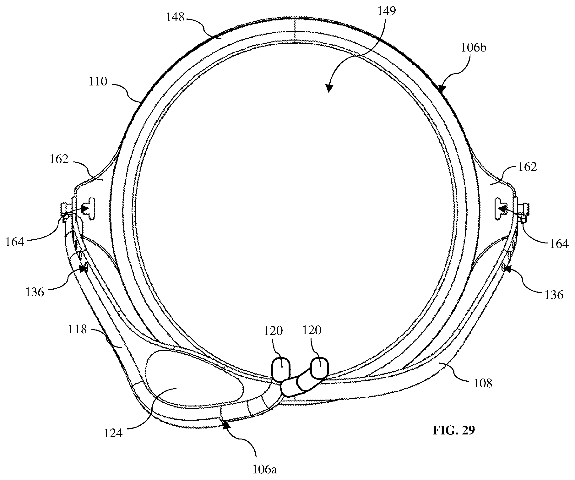 Patent US12303465 Figure 12 – Apparatus, methods, and systems for positioning and retaining a nasally introduced medical tube to a patient