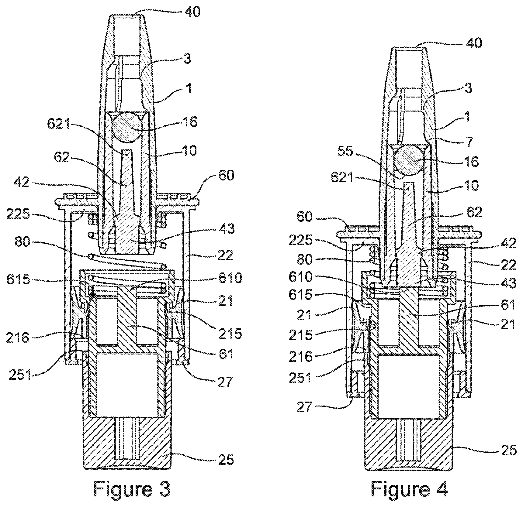 Patent US12303472 Figure 2 – Pharmaceutical device for use in intranasal administration