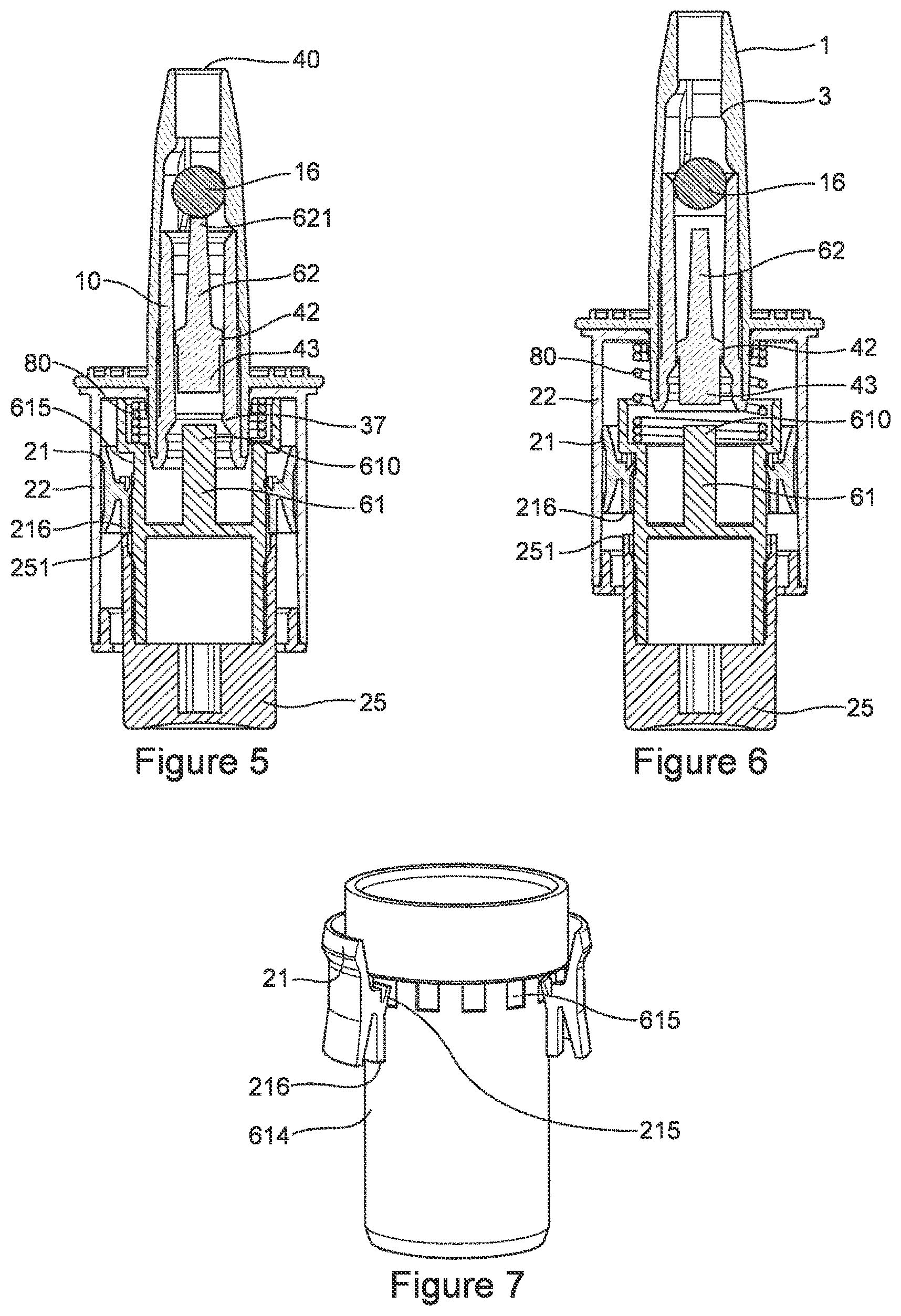 Patent US12303472 Figure 3 – Pharmaceutical device for use in intranasal administration