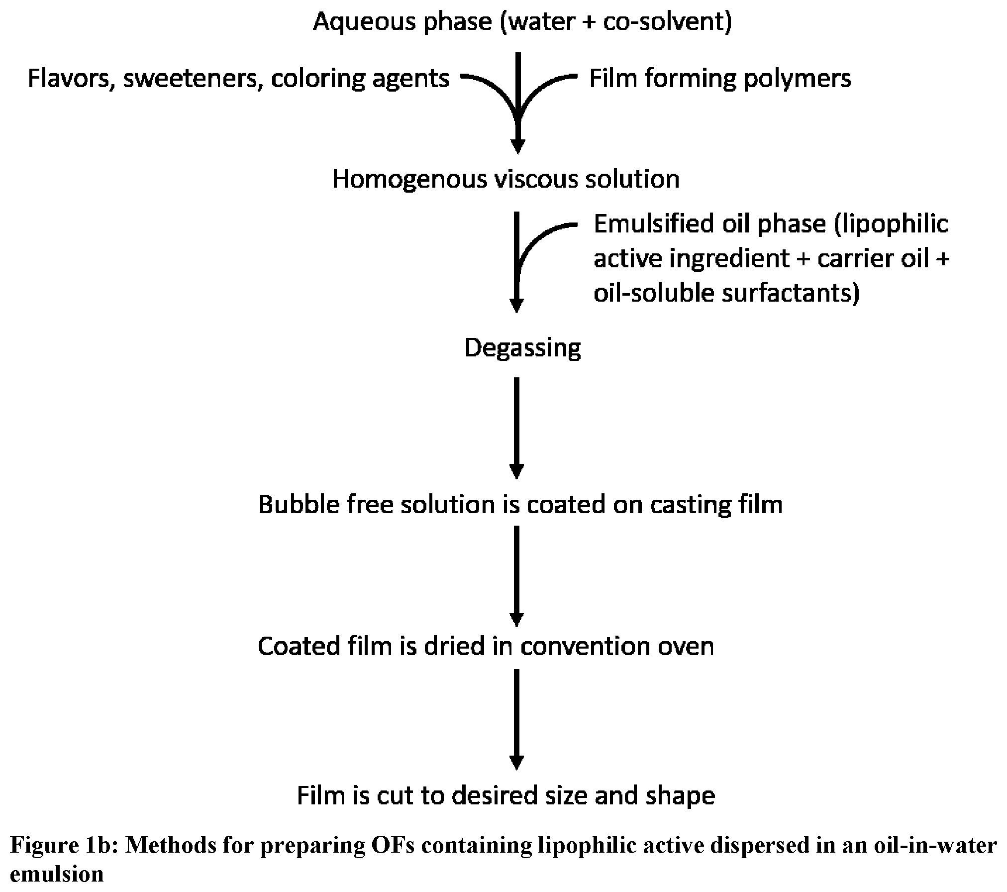 Patent US12303501 Figure 2 – Lipophilic active oral film formulation and method of making the same