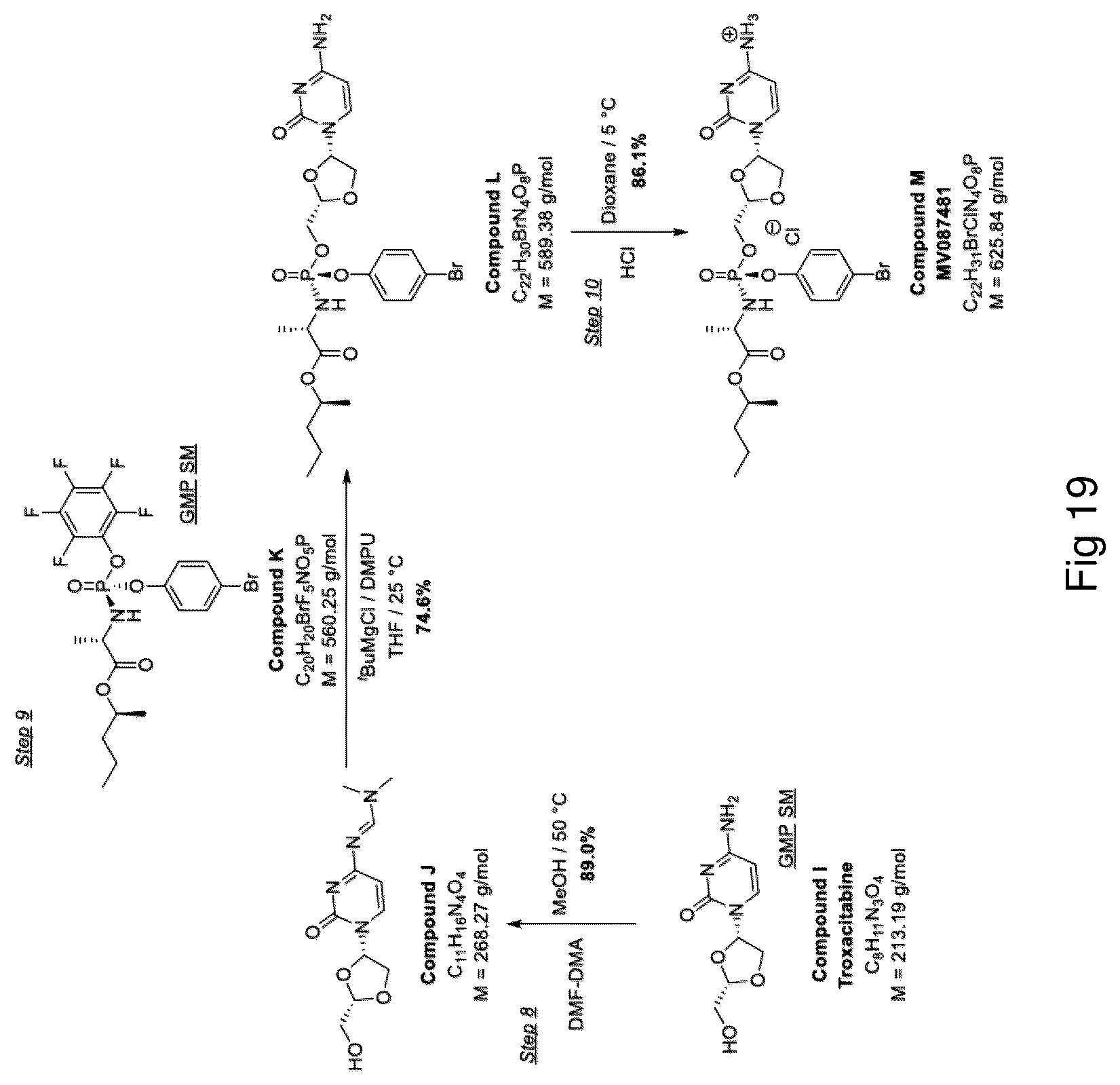 Patent US12303521 Figure 19 – Methods for treating liver cancers using an orally administered dioxolane nucleotide in combination with an anti-PD1 or anti-PDL1 monoclonal antibody
