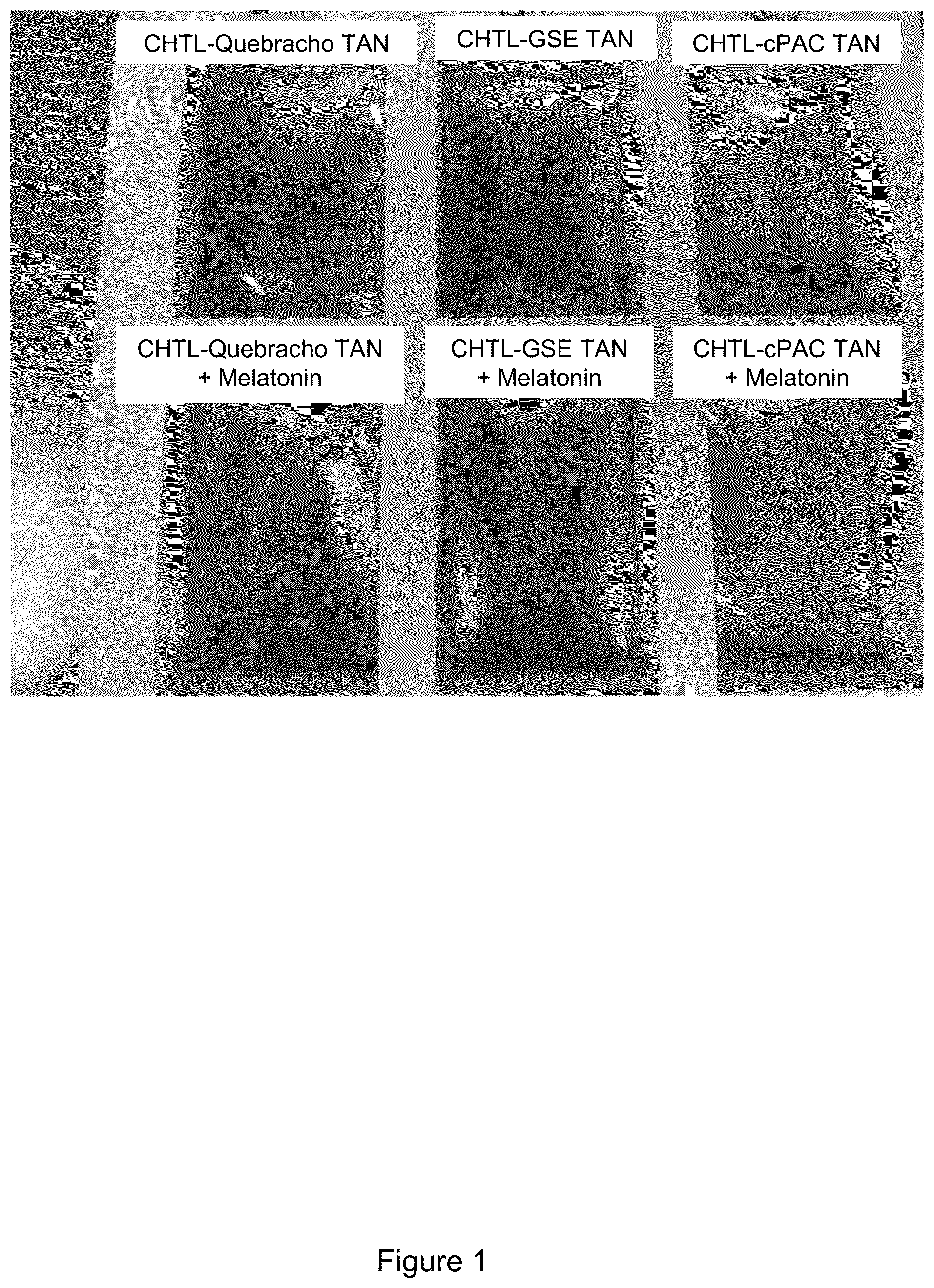 Patent US12303564 Figure 1 – Composite chitosan-tannin-active agent compositions and methods of making and using same