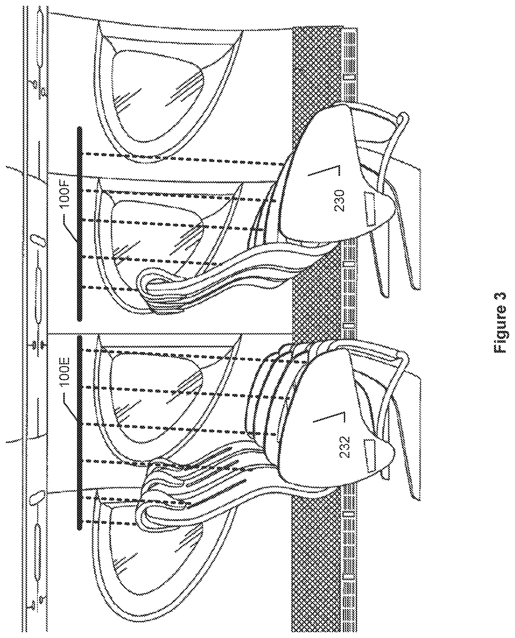 Patent US12303608 Figure 5 – Spaced apart sterilization lights in an aircraft cabin