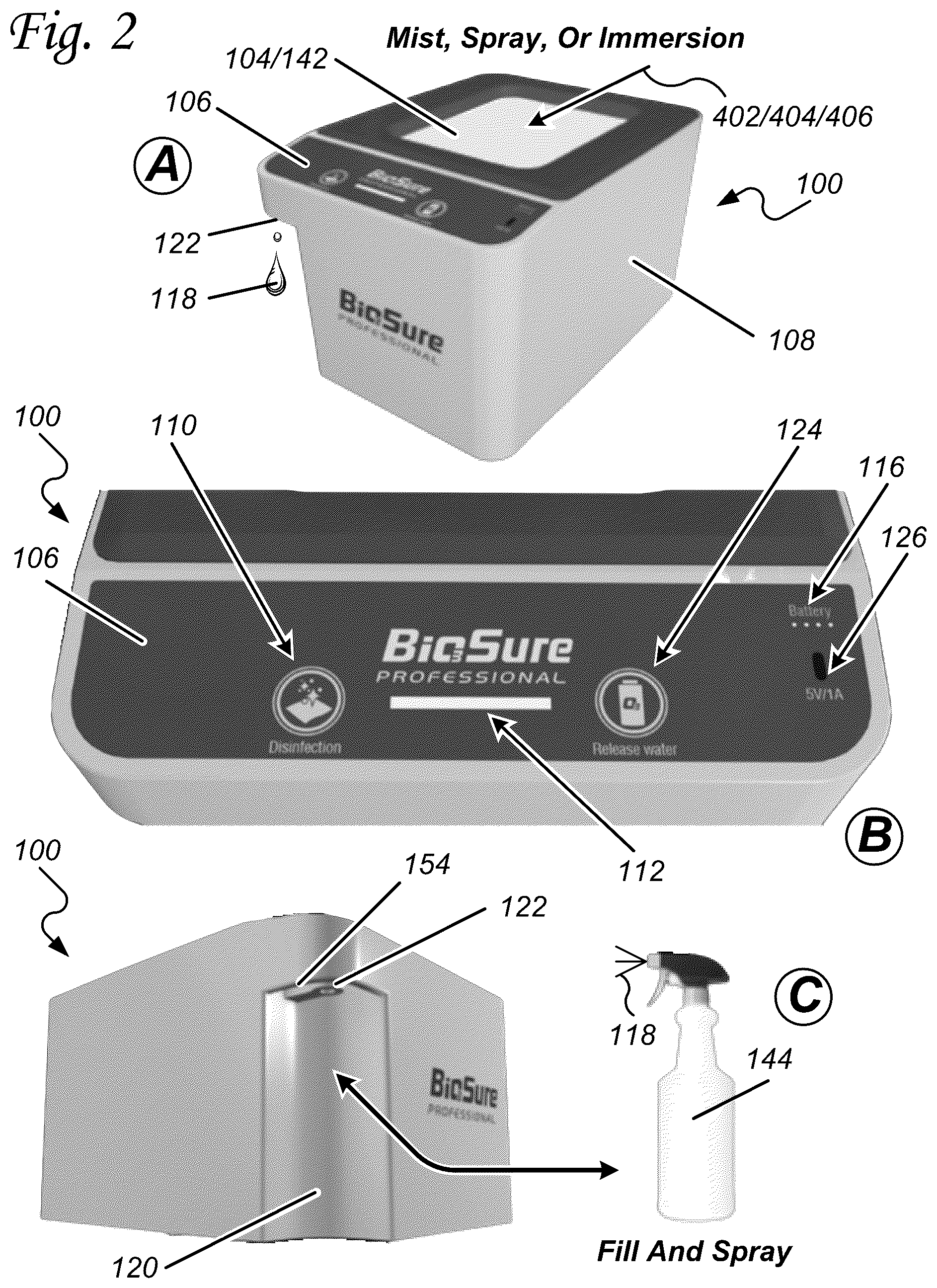 Patent US12303609 Figure 2 – Aqua-ozone hygienization