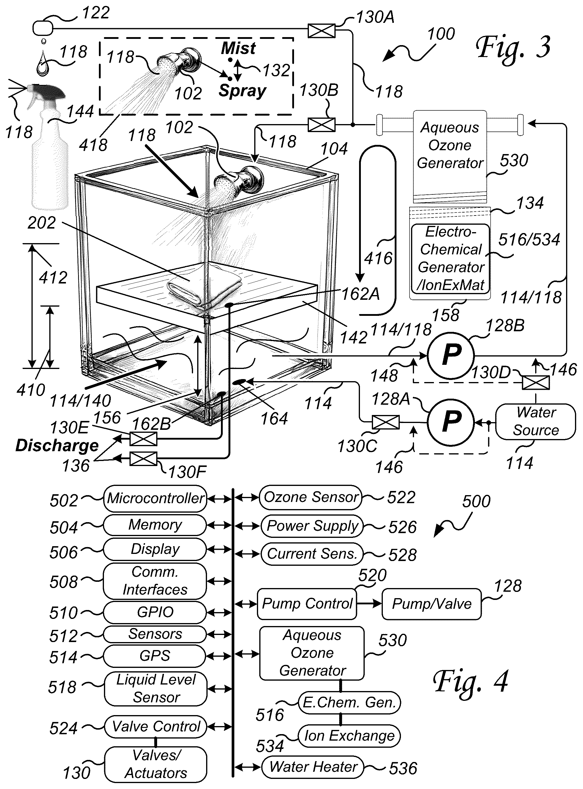 Patent US12303609 Figure 3 – Aqua-ozone hygienization
