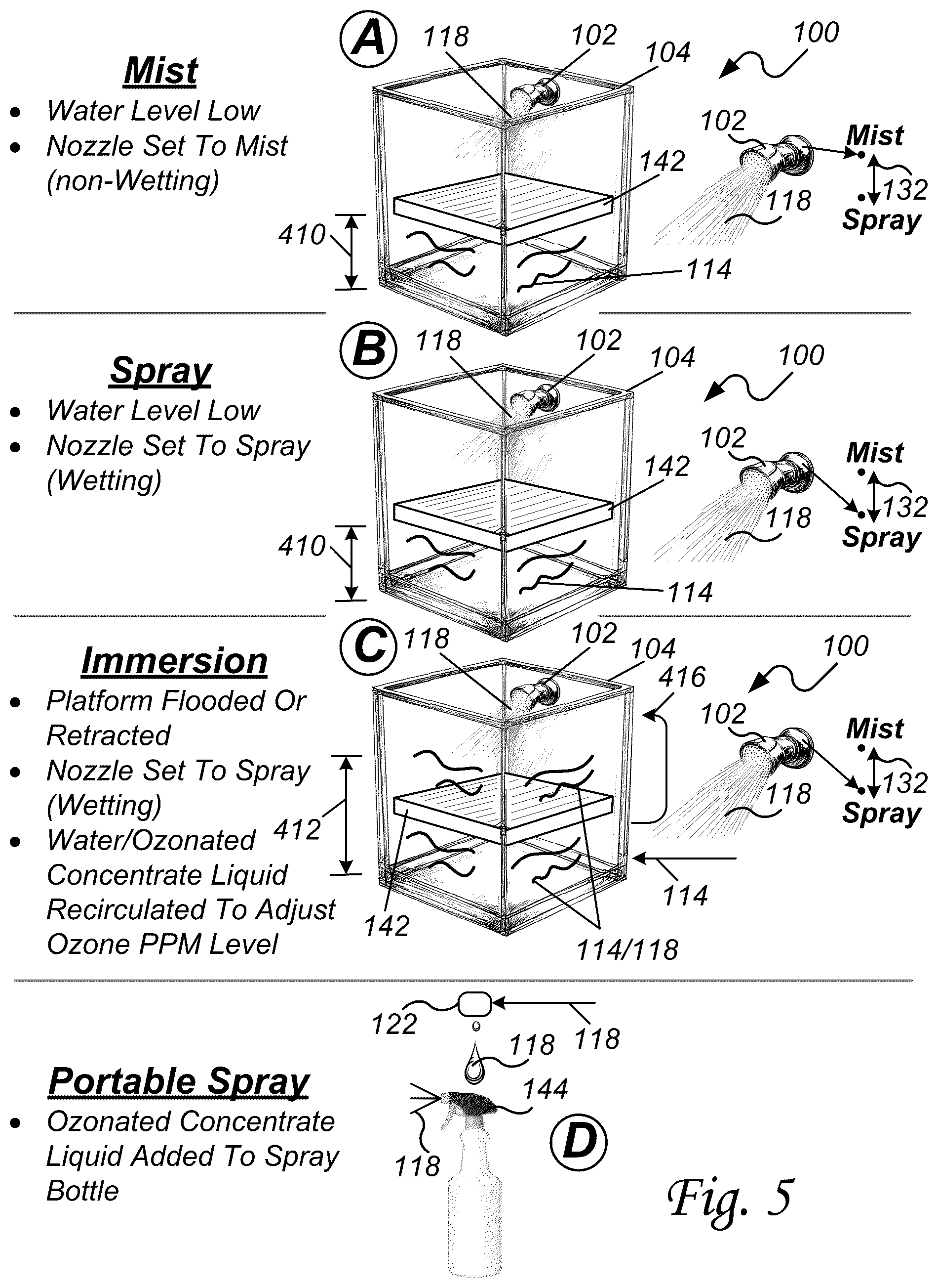 Patent US12303609 Figure 4 – Aqua-ozone hygienization