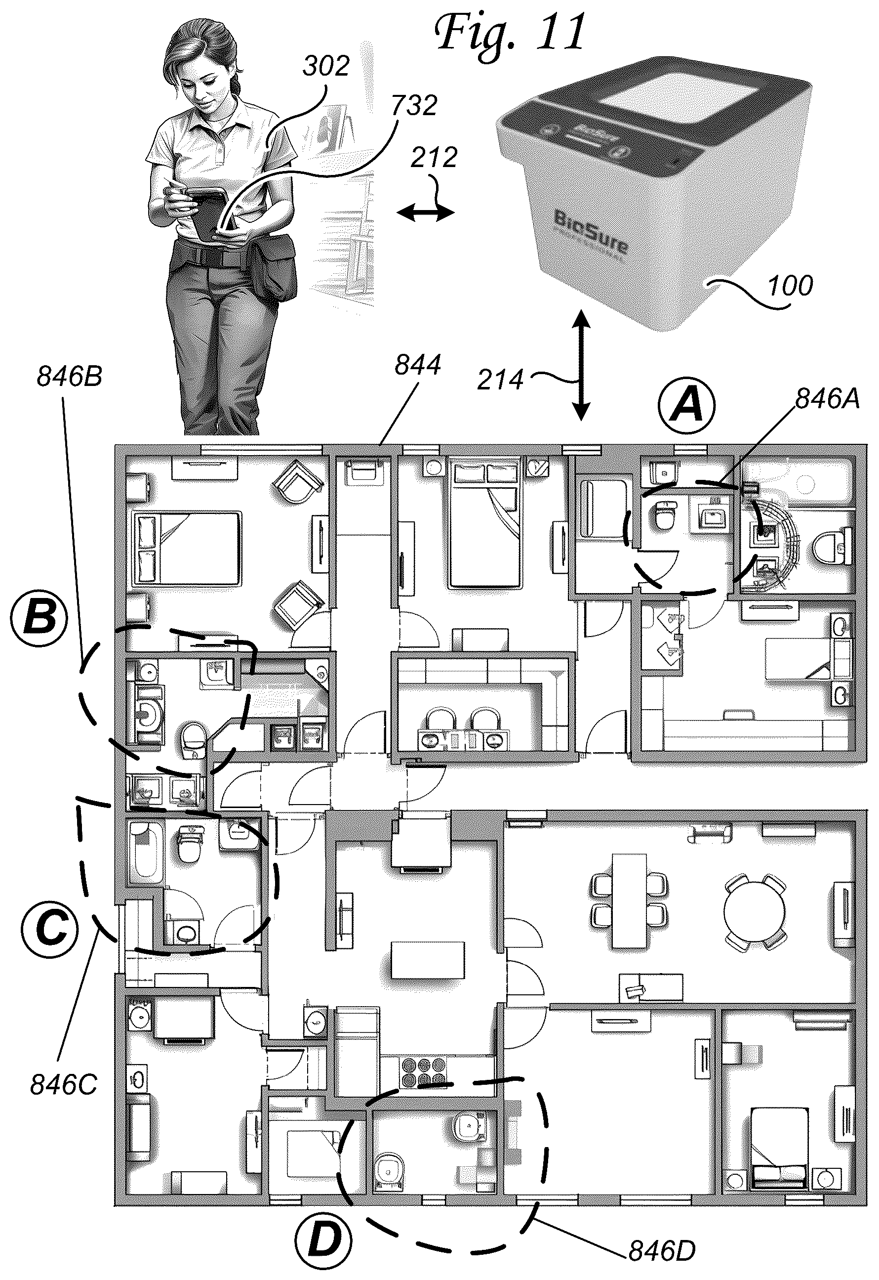 Patent US12303609 Figure 10 – Aqua-ozone hygienization