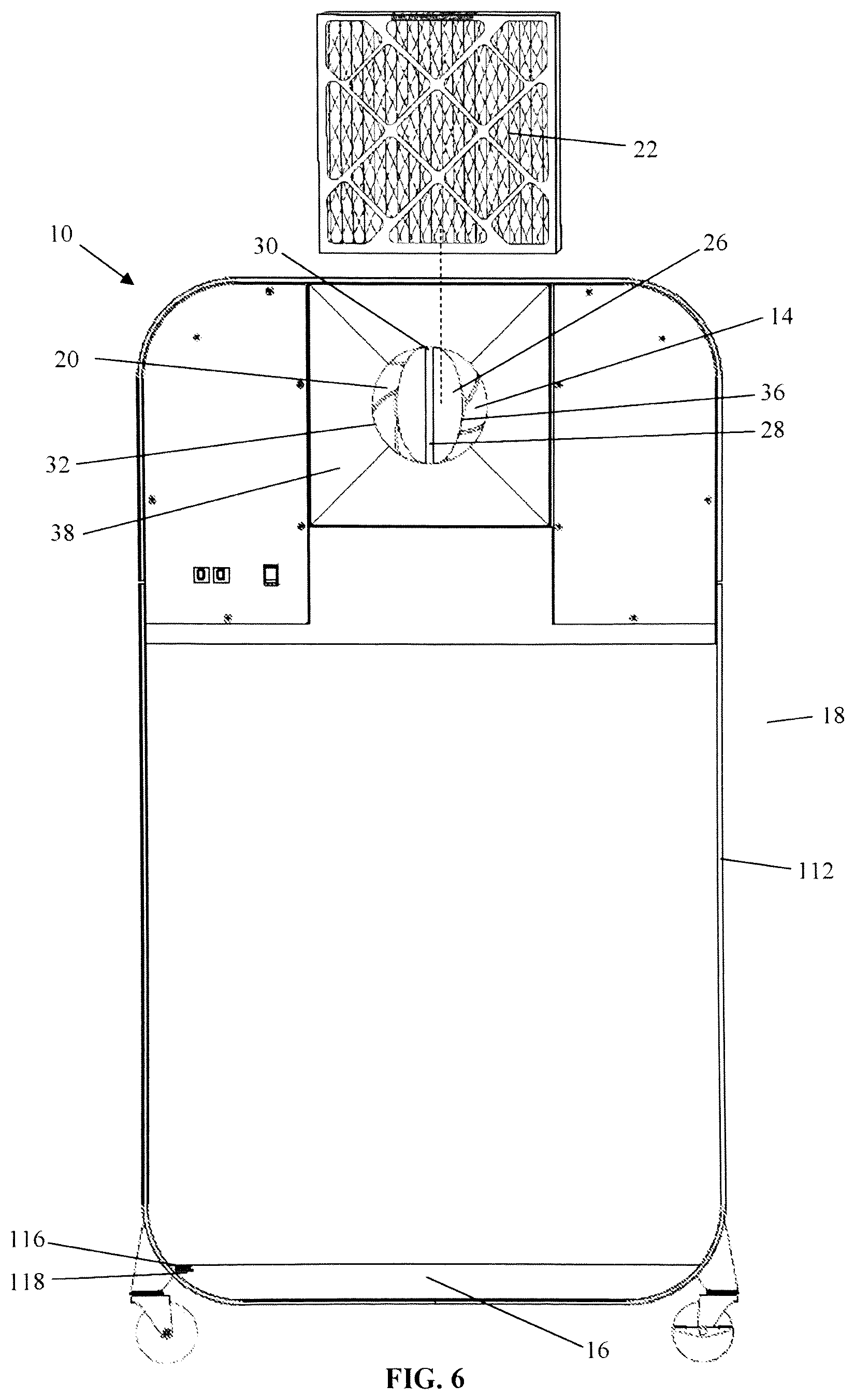 Patent US12303623 Figure 4 – Apparatus for inactivation of airborne pathogens