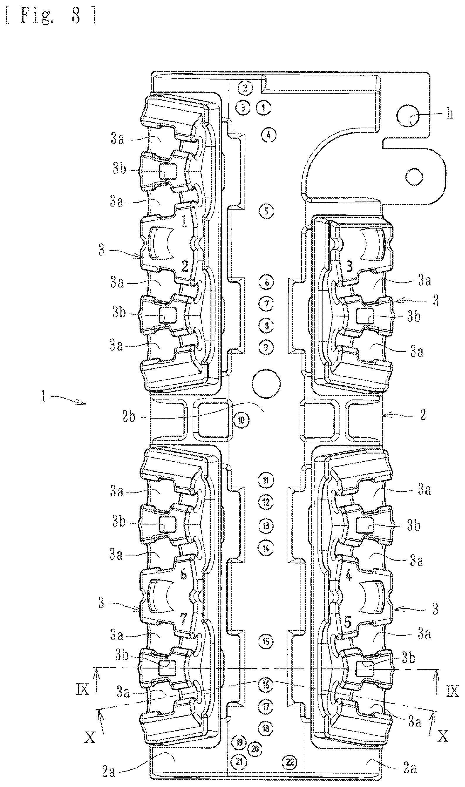Patent US12303626 Figure 8 – Attaching member