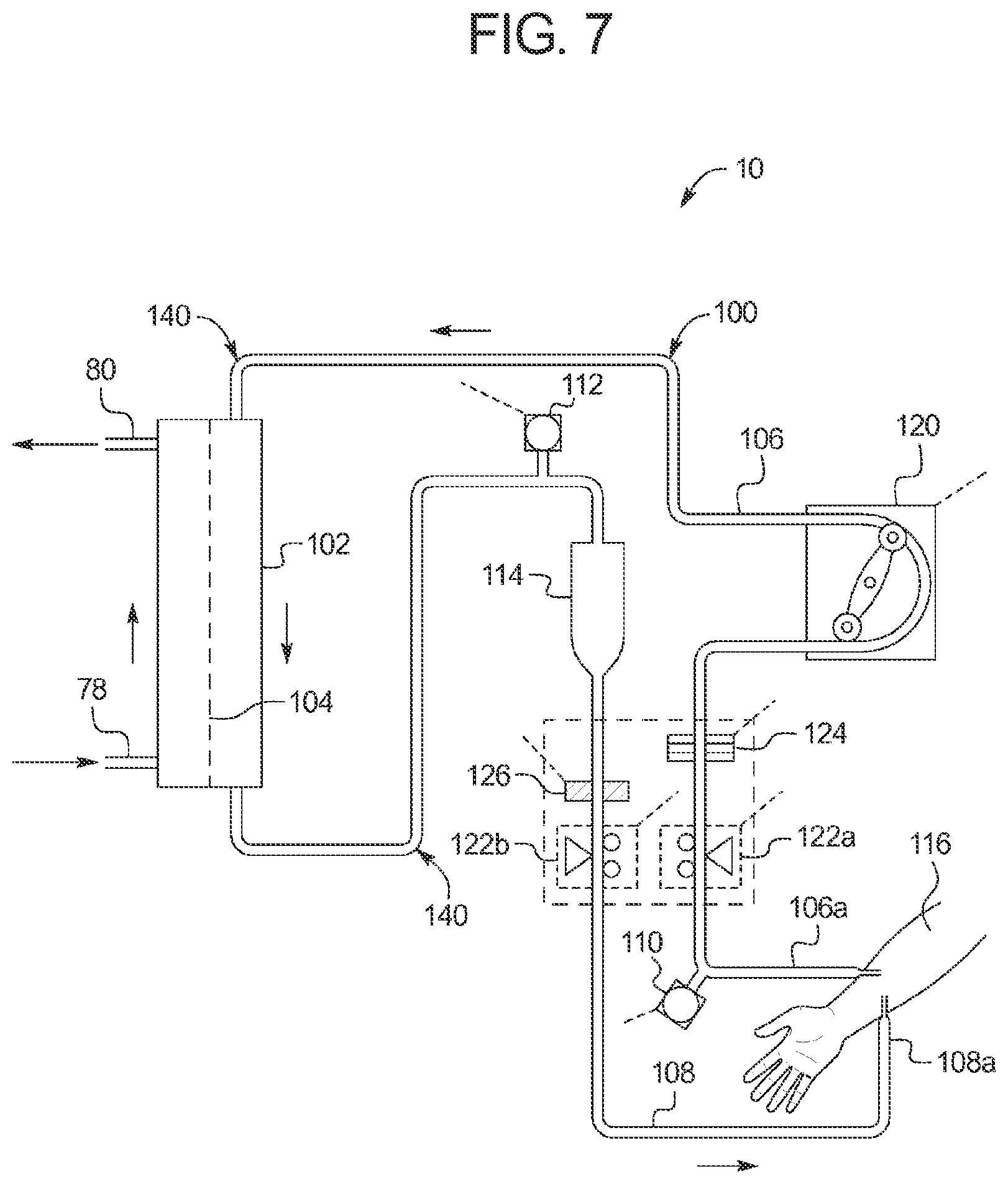 Patent US12303629 Figure 7 – Renal failure therapy system and method for electrically safe treatment