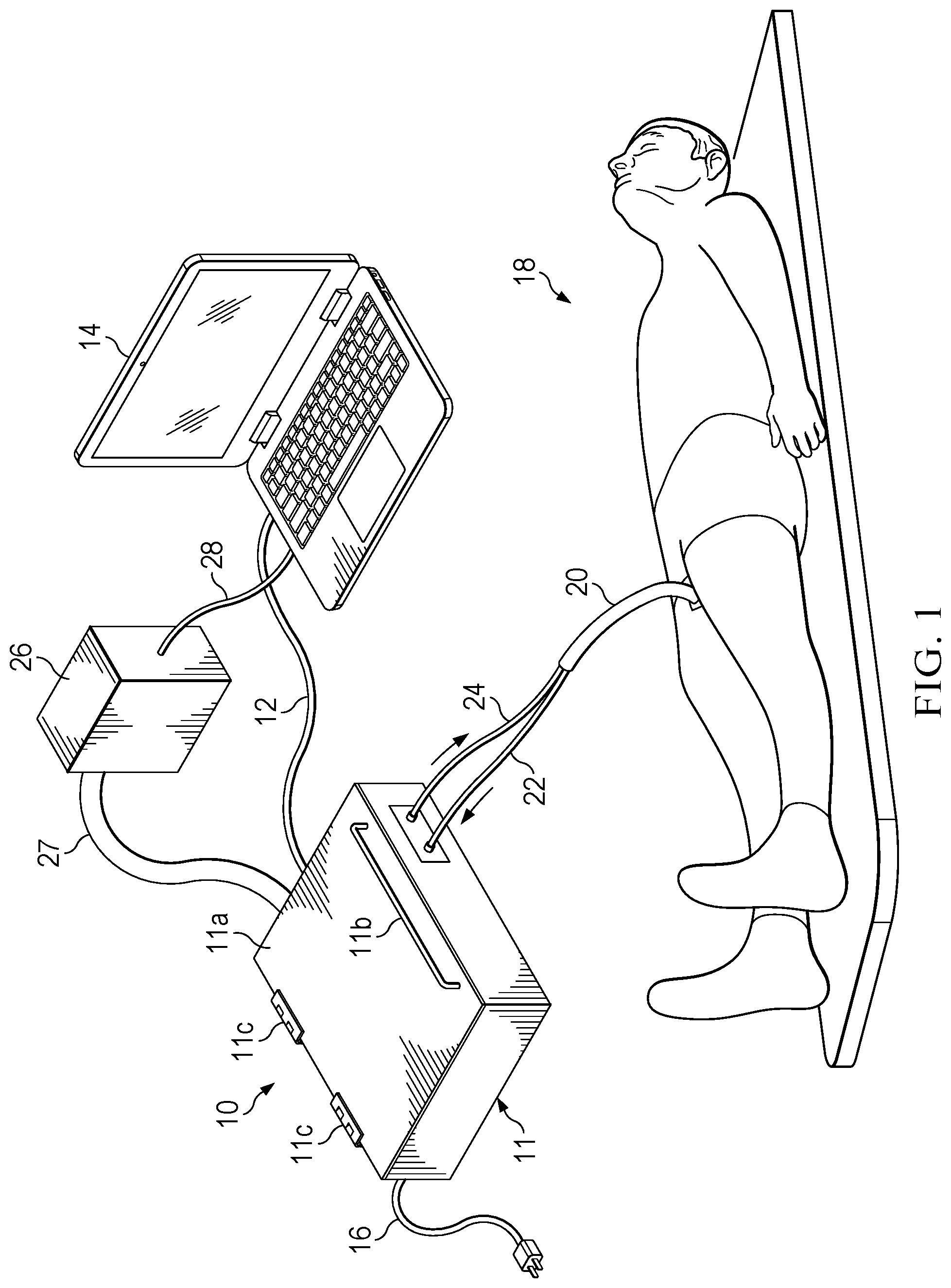 Patent US12303630 Figure 1 – Apparatus utilizing electric field for processing of blood to neutralize pathogen cells therein