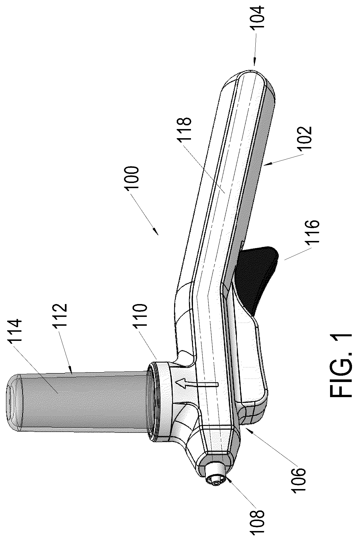 Patent US12303636 Figure 1 – System for gravity inclusion of powder into a medical delivery flow stream