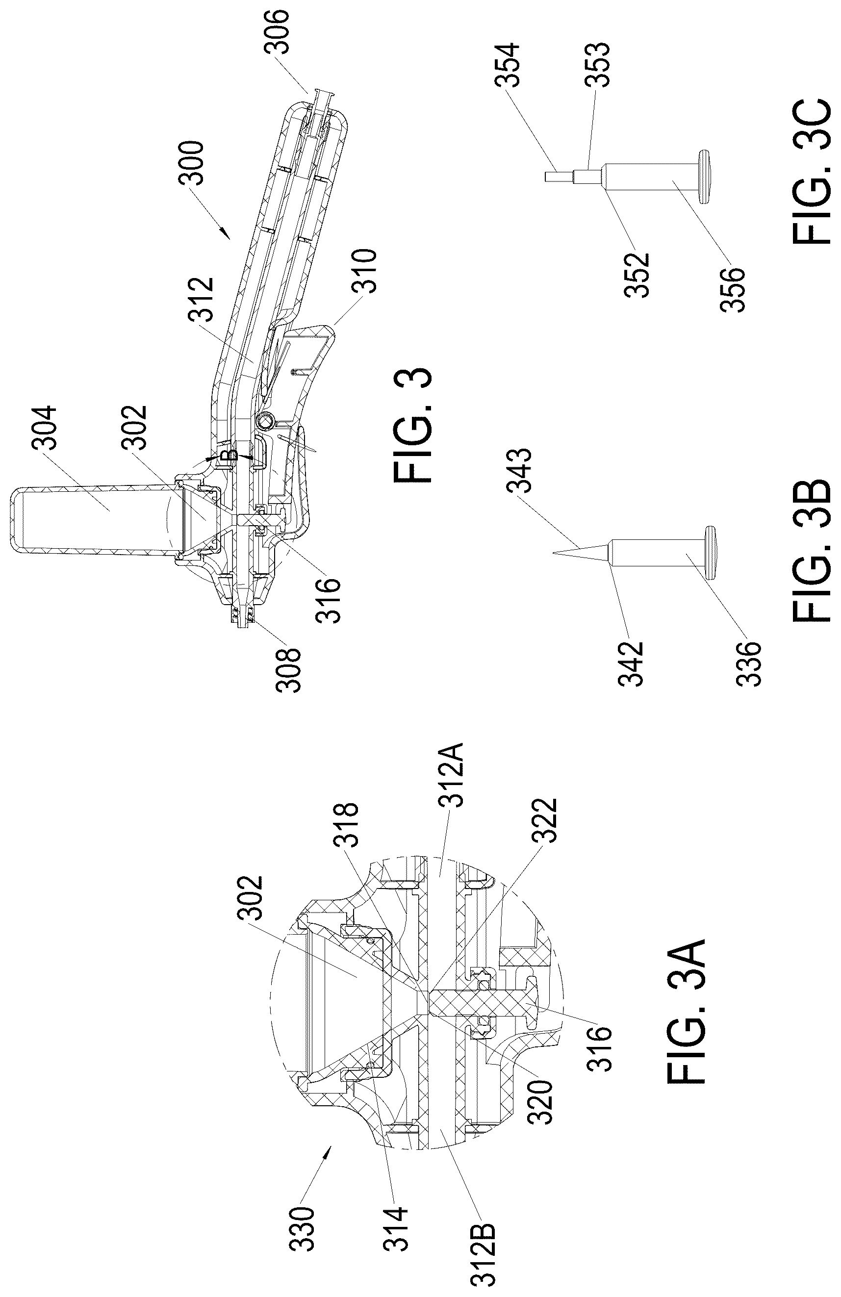 Patent US12303636 Figure 3 – System for gravity inclusion of powder into a medical delivery flow stream