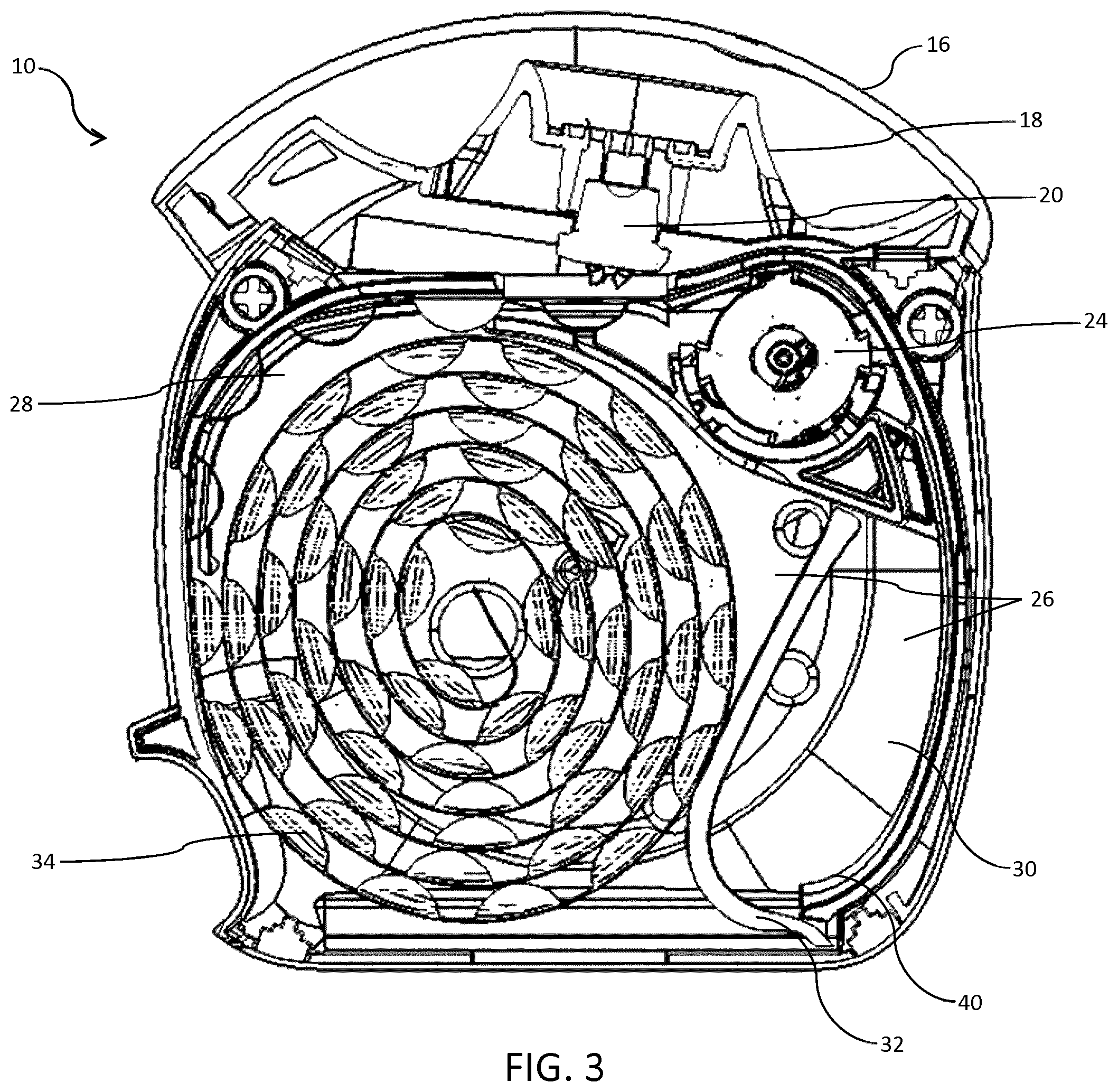 Patent US12303637 Figure 3 – Dry powder inhaler