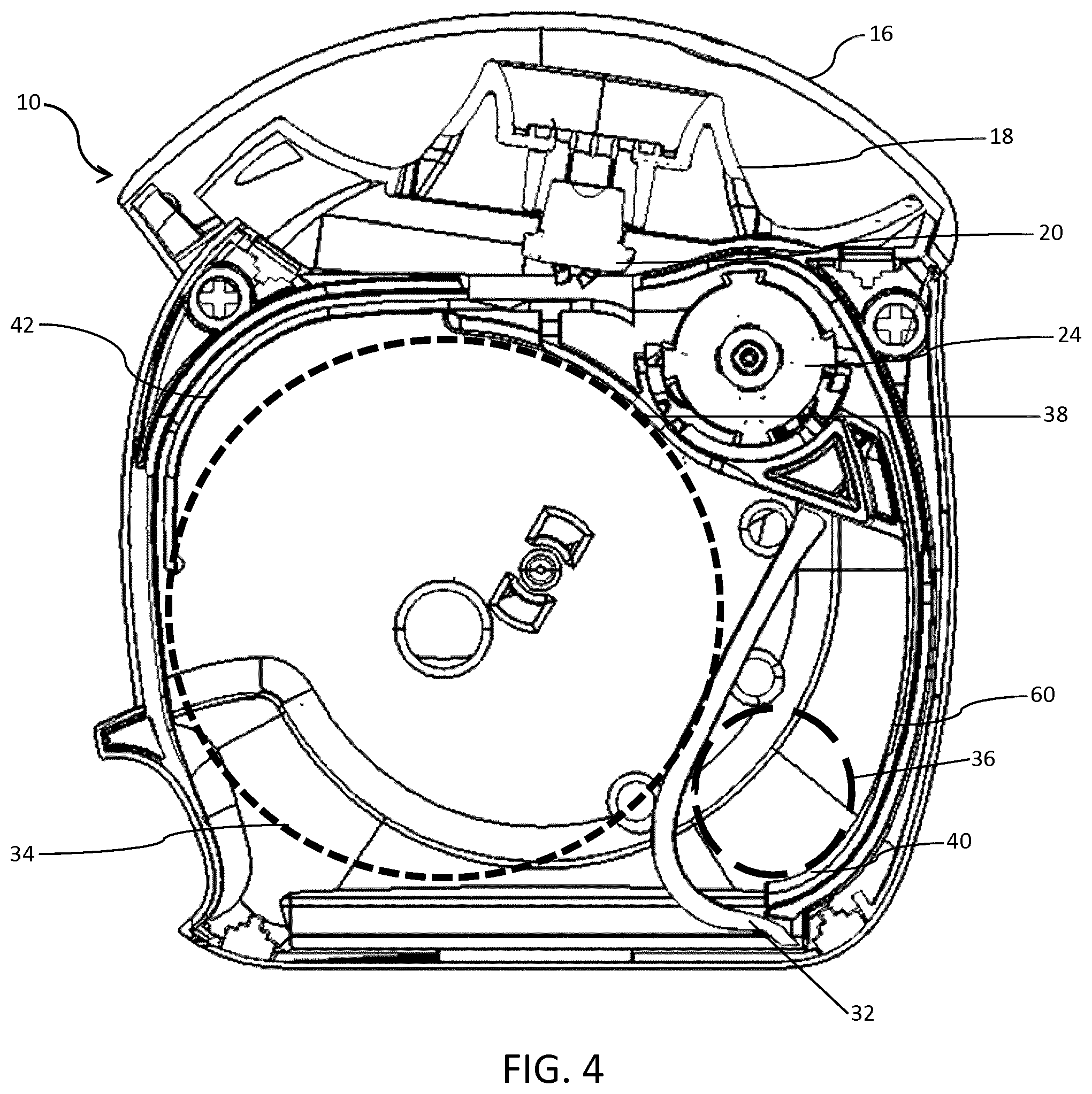 Patent US12303637 Figure 4 – Dry powder inhaler