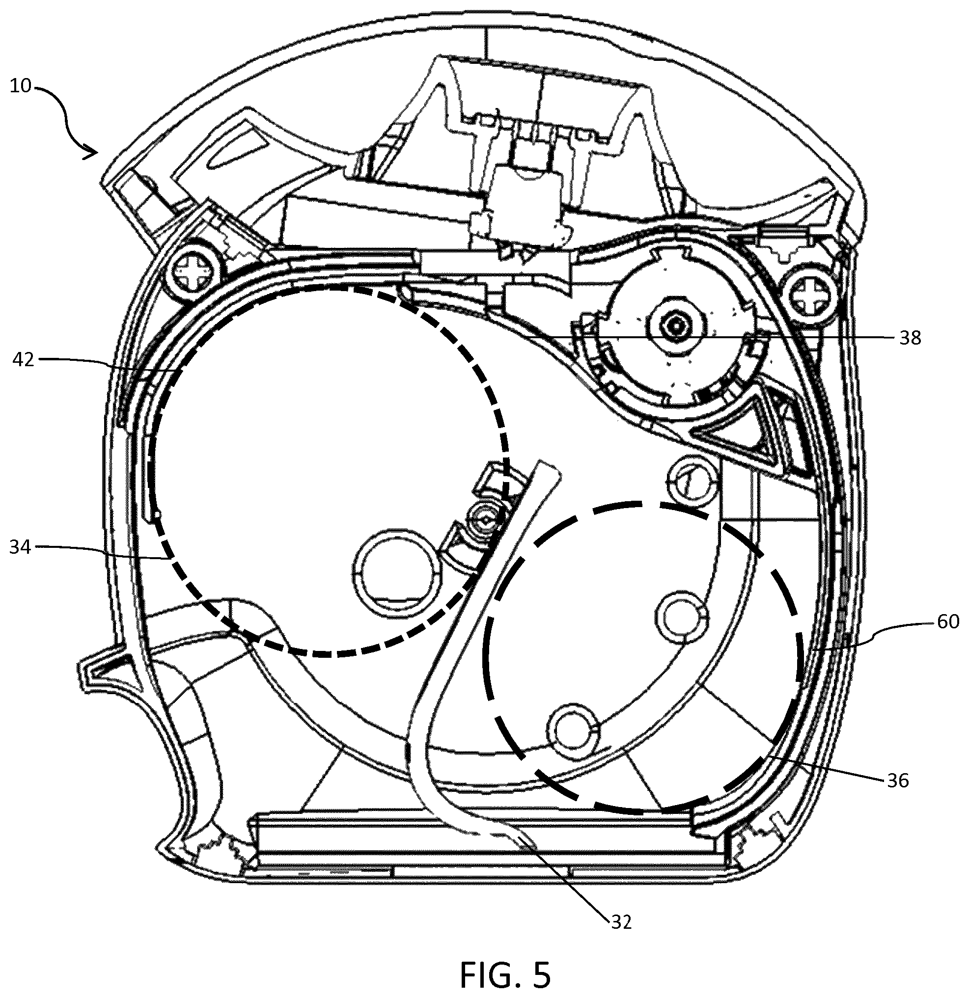 Patent US12303637 Figure 5 – Dry powder inhaler