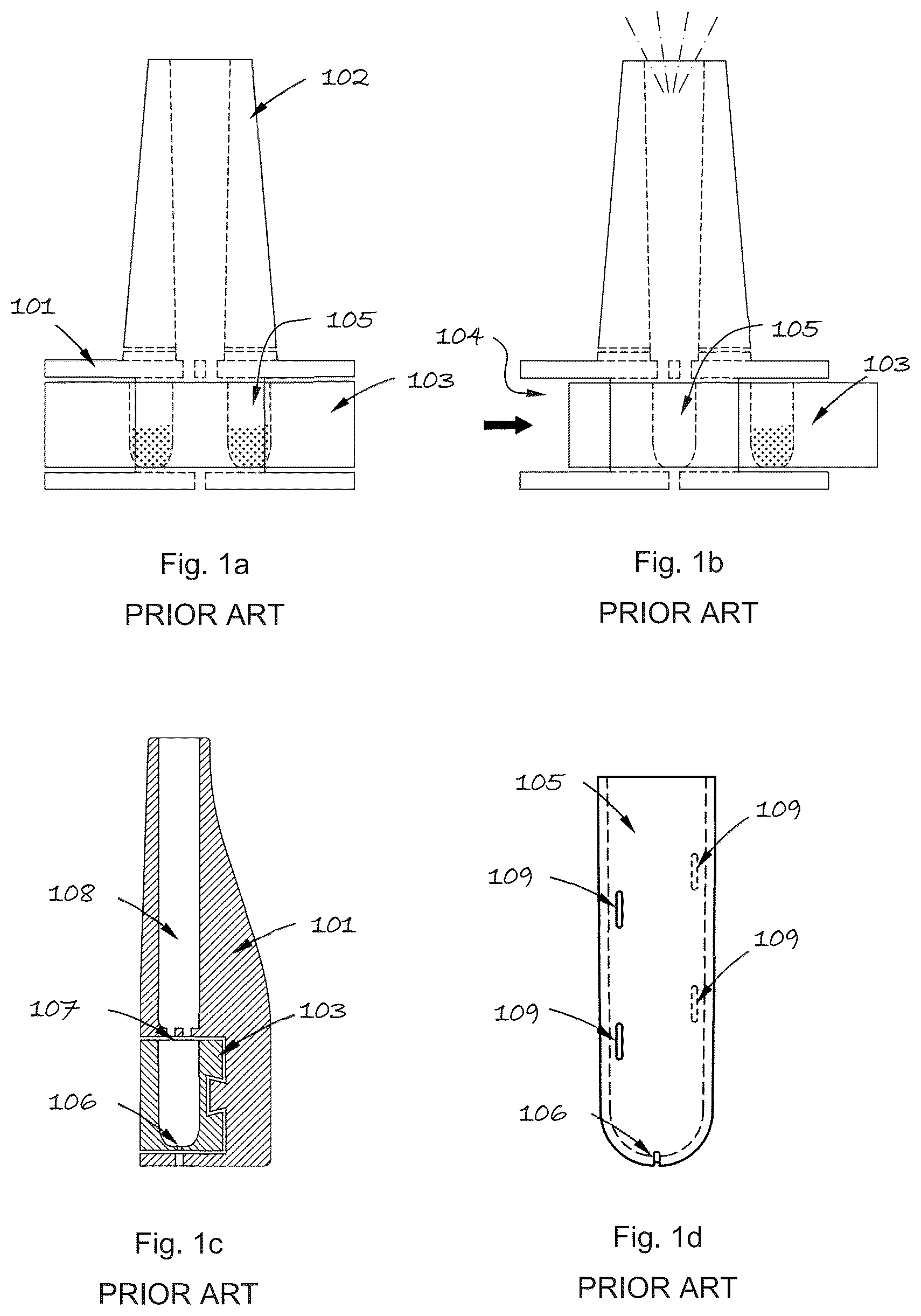 Patent US12303638 Figure 1 – Large dose disposable inhaler and method of simple filling