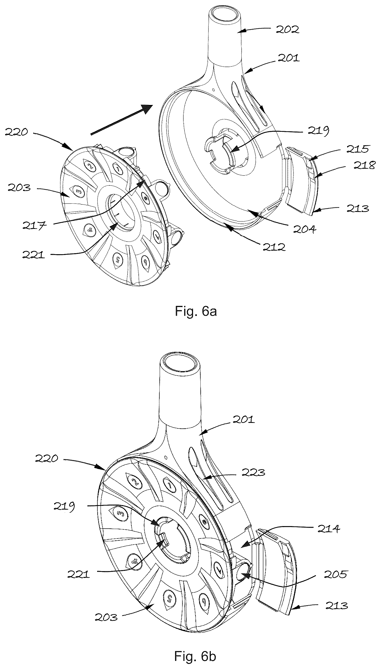 Patent US12303638 Figure 5 – Large dose disposable inhaler and method of simple filling