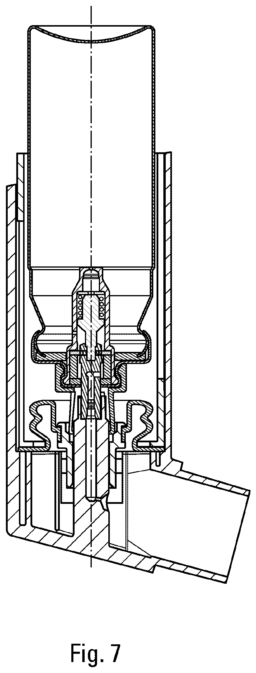 Patent US12303639 Figure 4 – Device for inhalation-synchronised dispensing of a fluid product