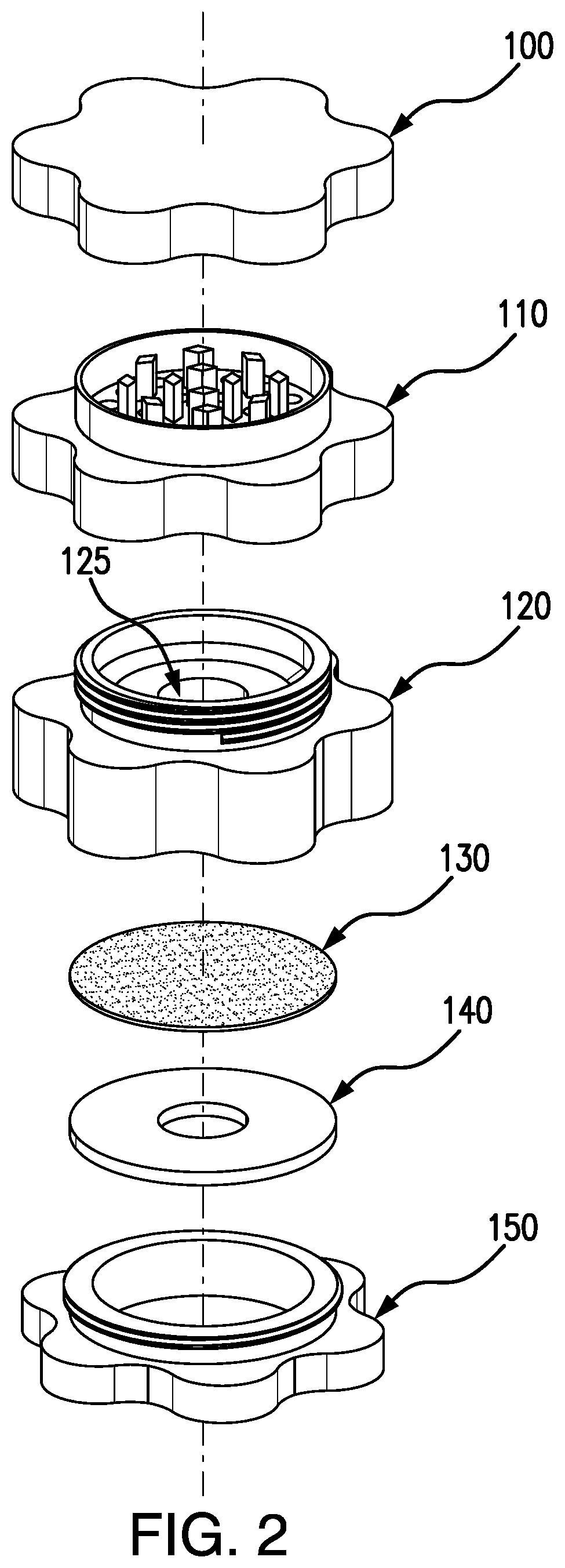 Patent US12303640 Figure 2 – Administering apparatus with dispensing device system for delivery of combustible medicaments