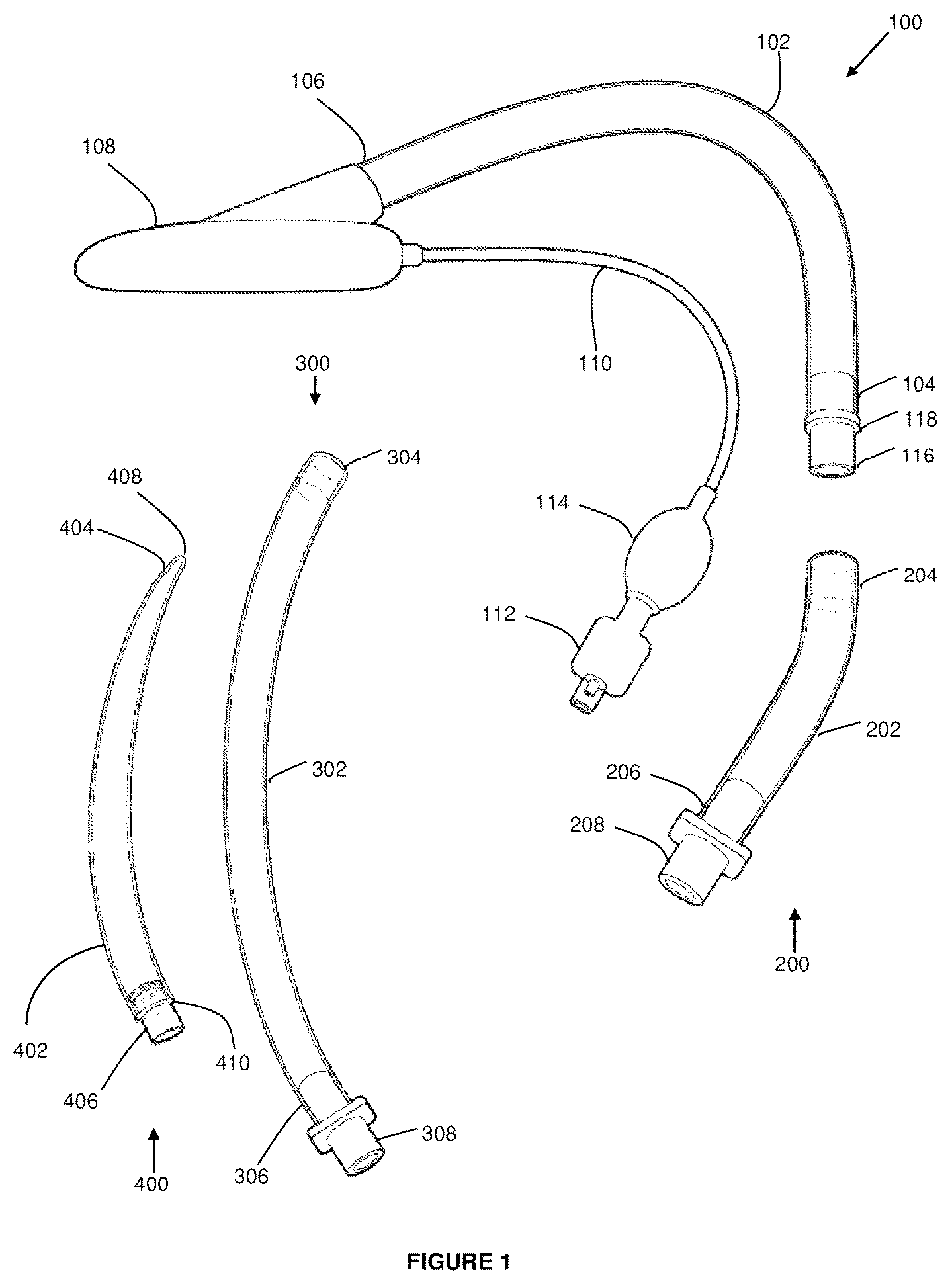 Patent US12303643 — Intubation apparatus and method of use — Figure 1