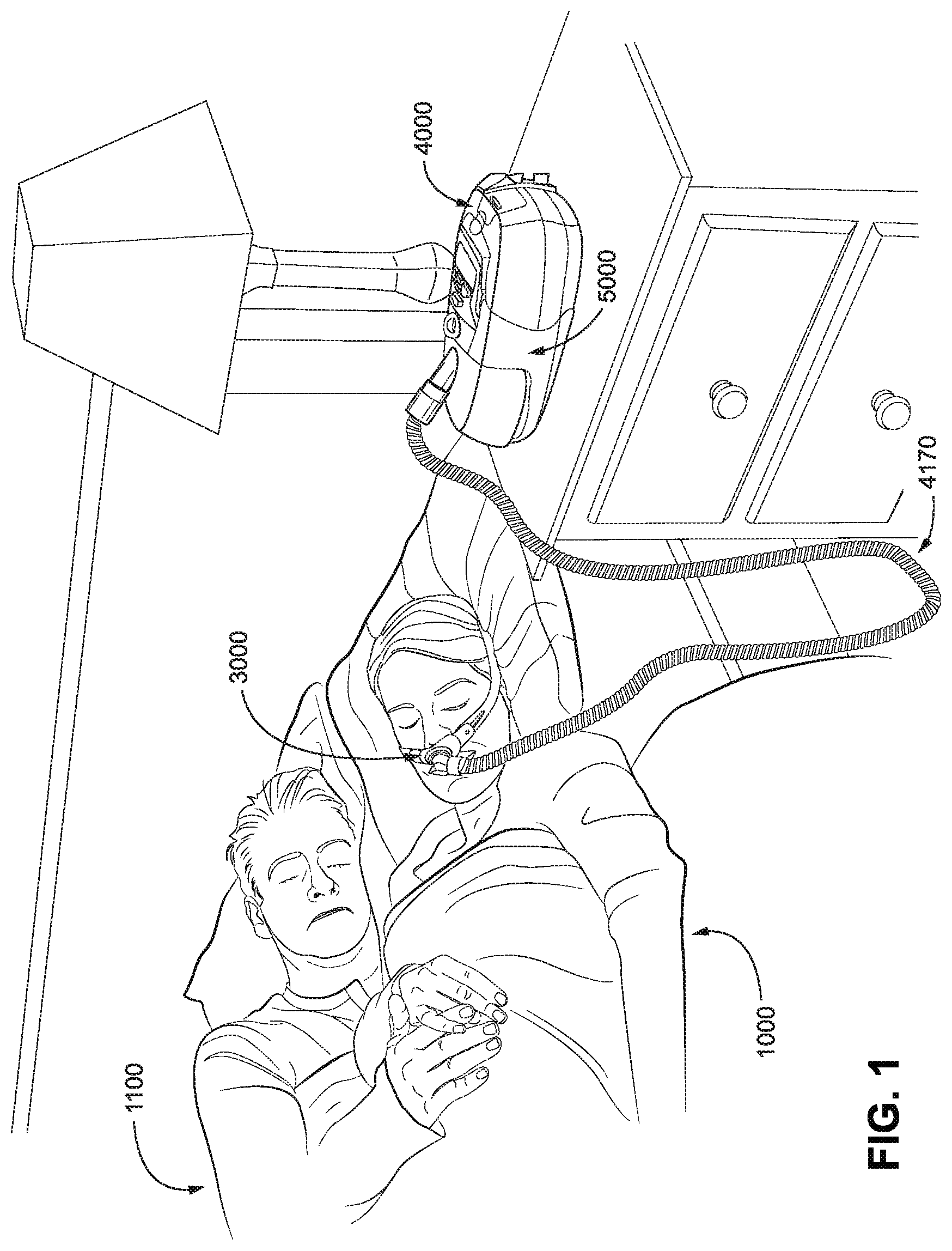 Patent US12303647 Figure 1 – Humidification interface arrangements