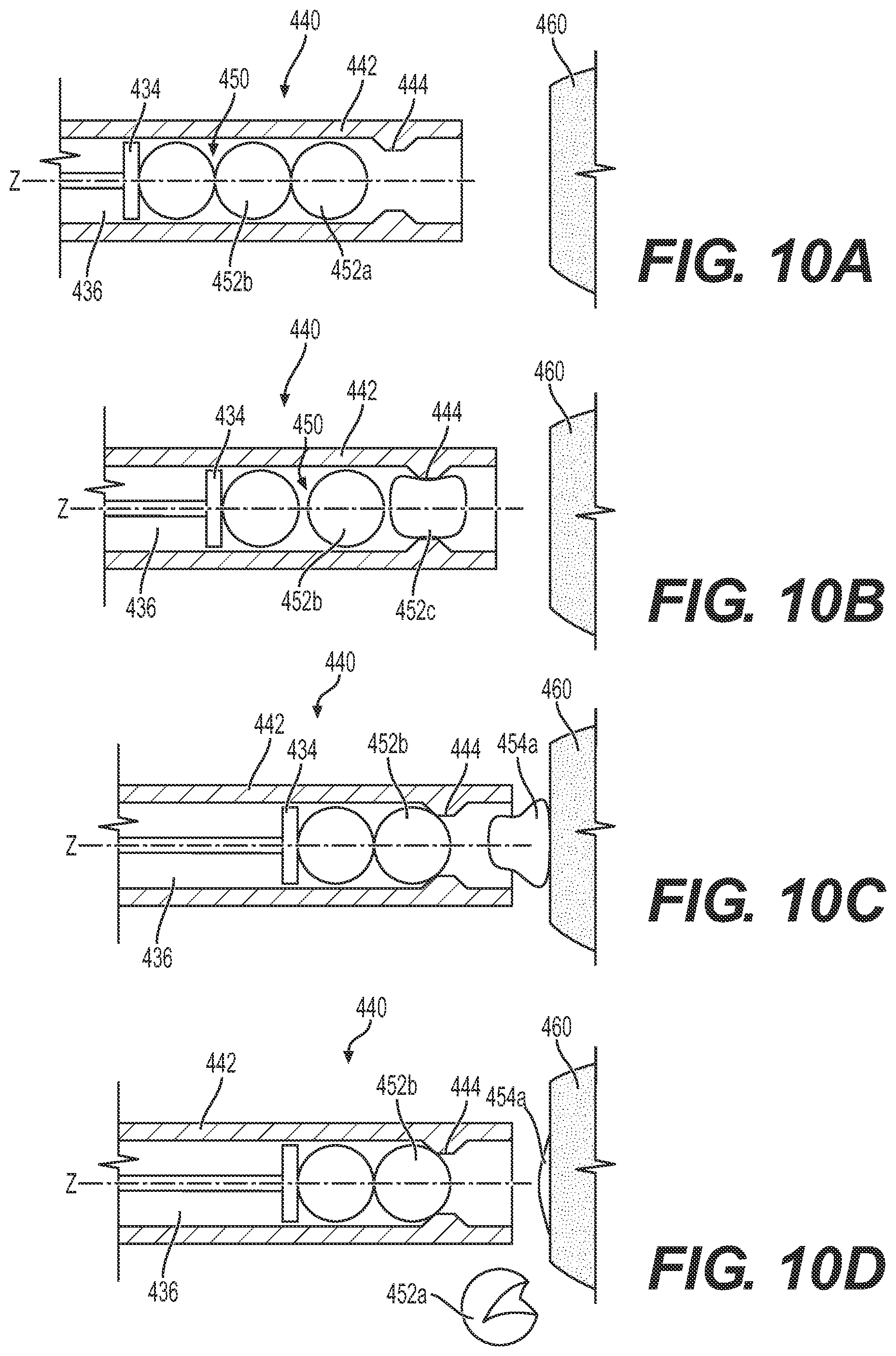 Patent US12303654 Figure 5 – Endoscopic applicator with reagent ball cutter