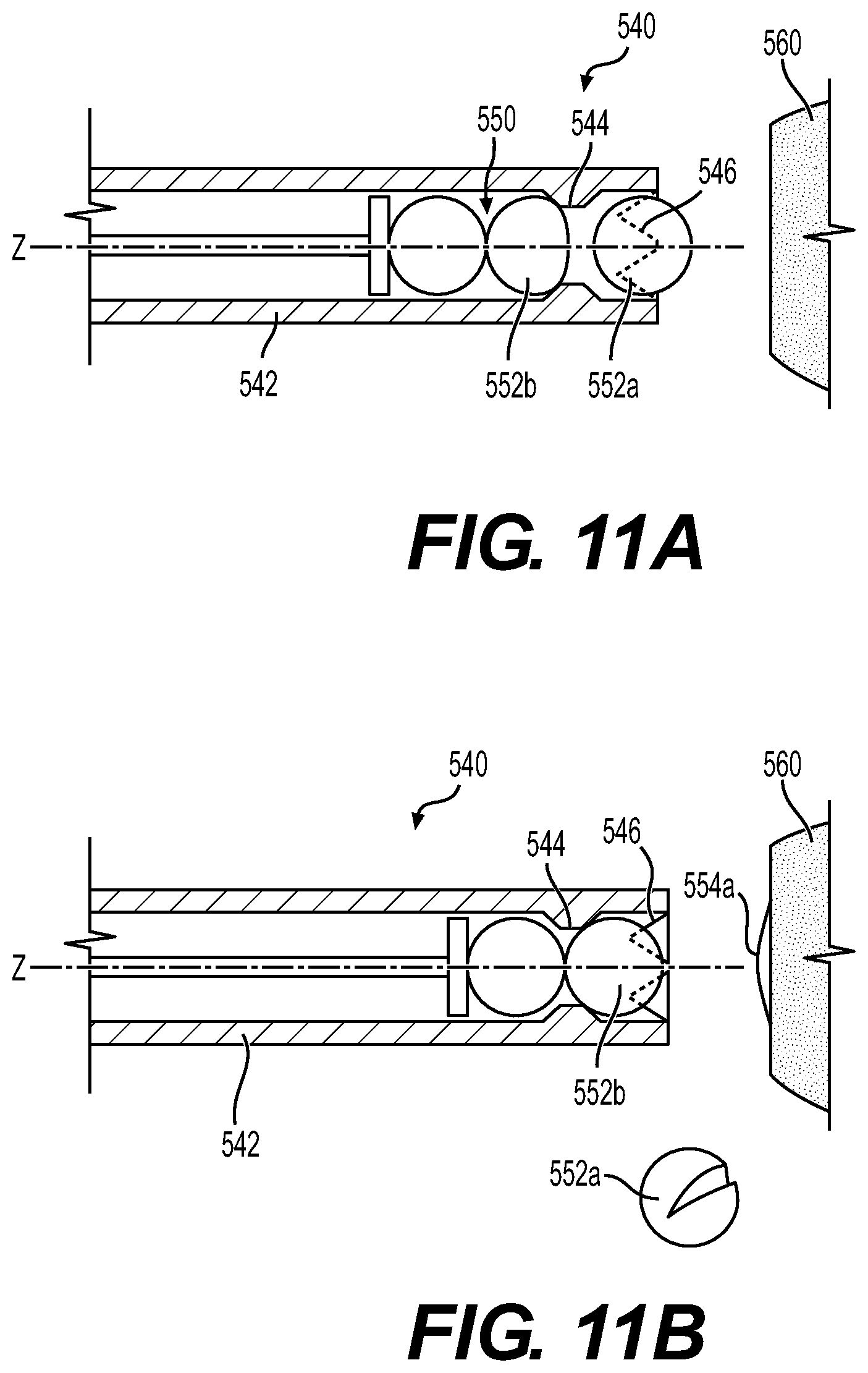 Patent US12303654 Figure 6 – Endoscopic applicator with reagent ball cutter