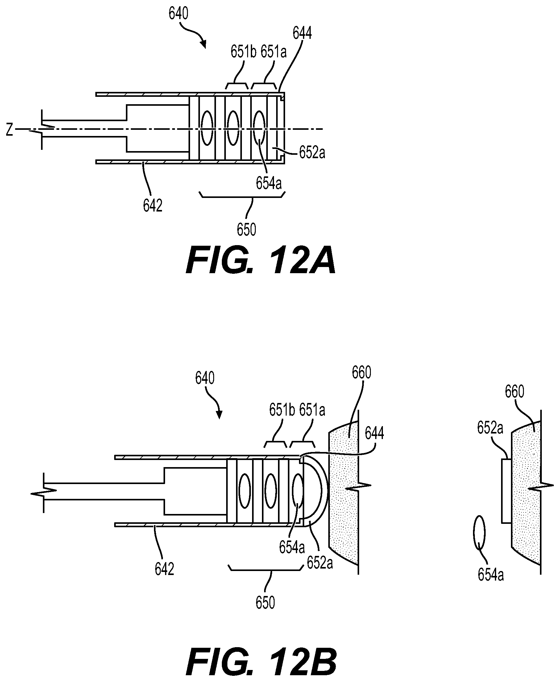Patent US12303654 Figure 7 – Endoscopic applicator with reagent ball cutter