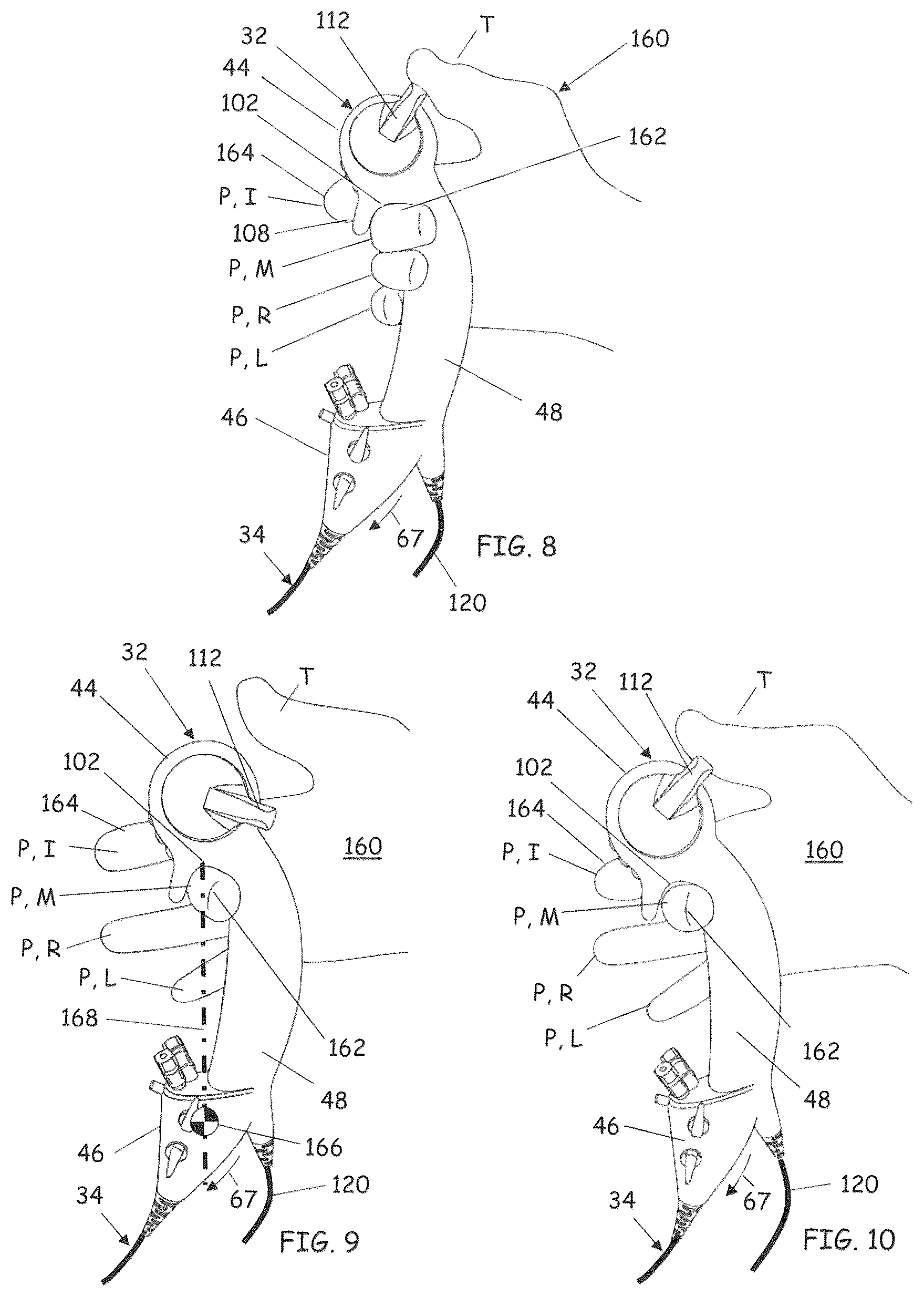 Patent US12303655 Figure 9 – Ergonomic steering handle