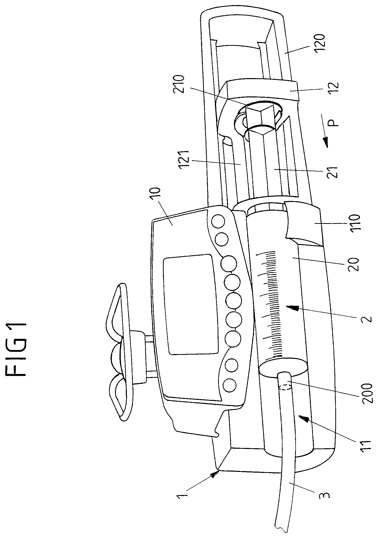 Patent US12303665 Figure 1 – Infusion device for administering a medical fluid to a patient