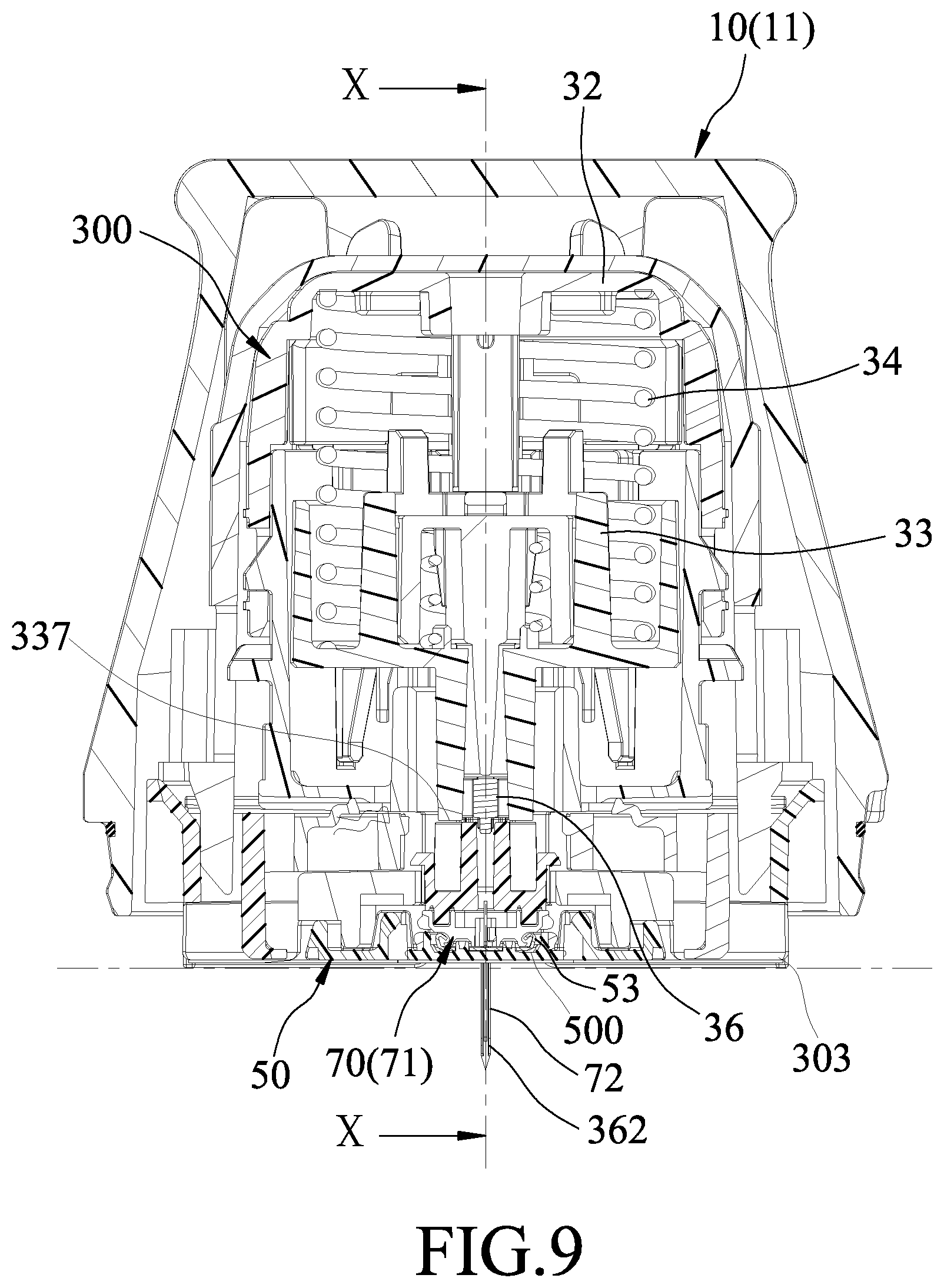 Patent US12303669 Figure 9 – Insertion device for a biosensor and insertion method thereof