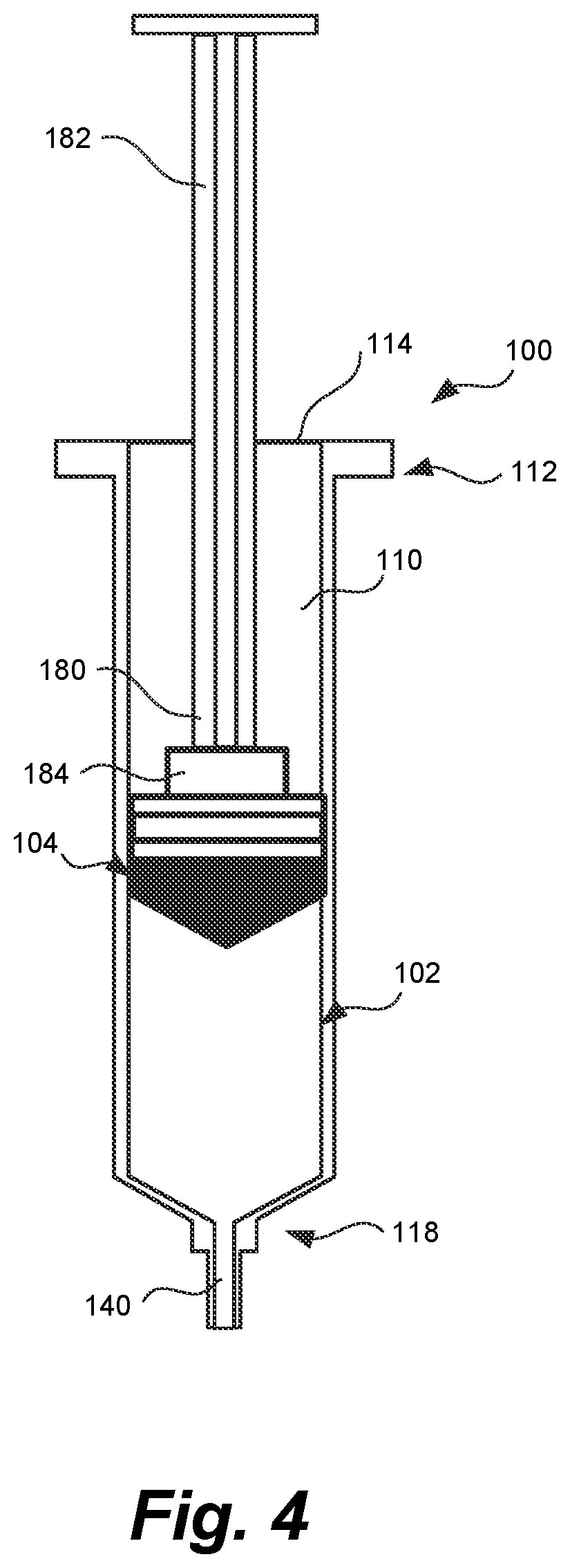 Patent US12303671 Figure 3 – Syringe with syringe closure