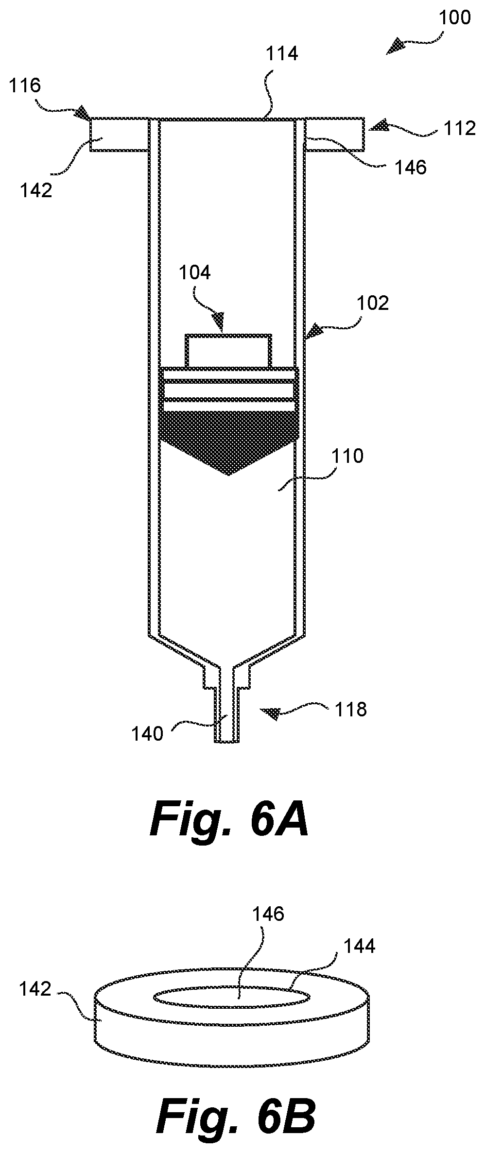 Patent US12303671 Figure 5 – Syringe with syringe closure