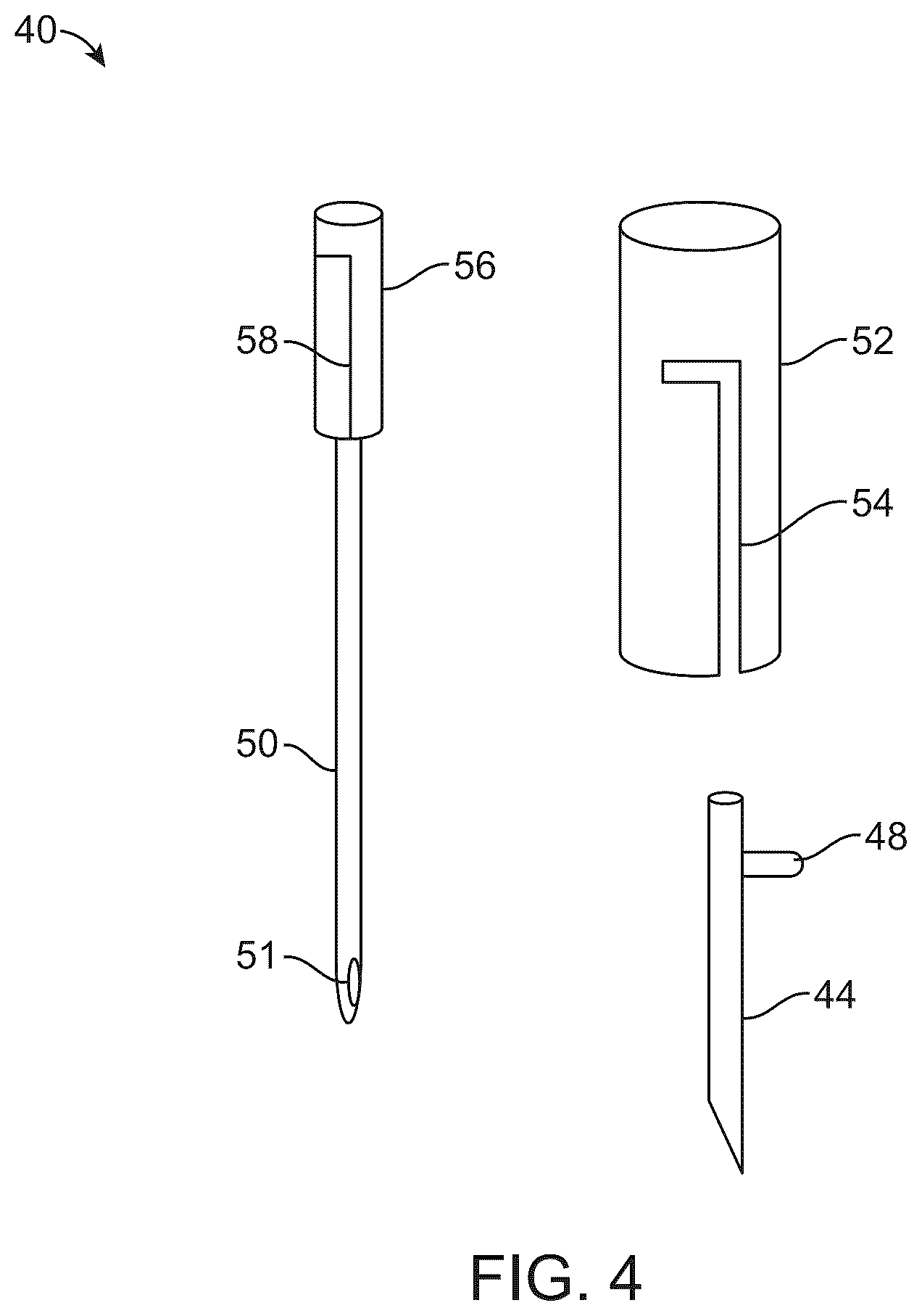 Patent US12303676 Figure 5 – Combined needle and cannula