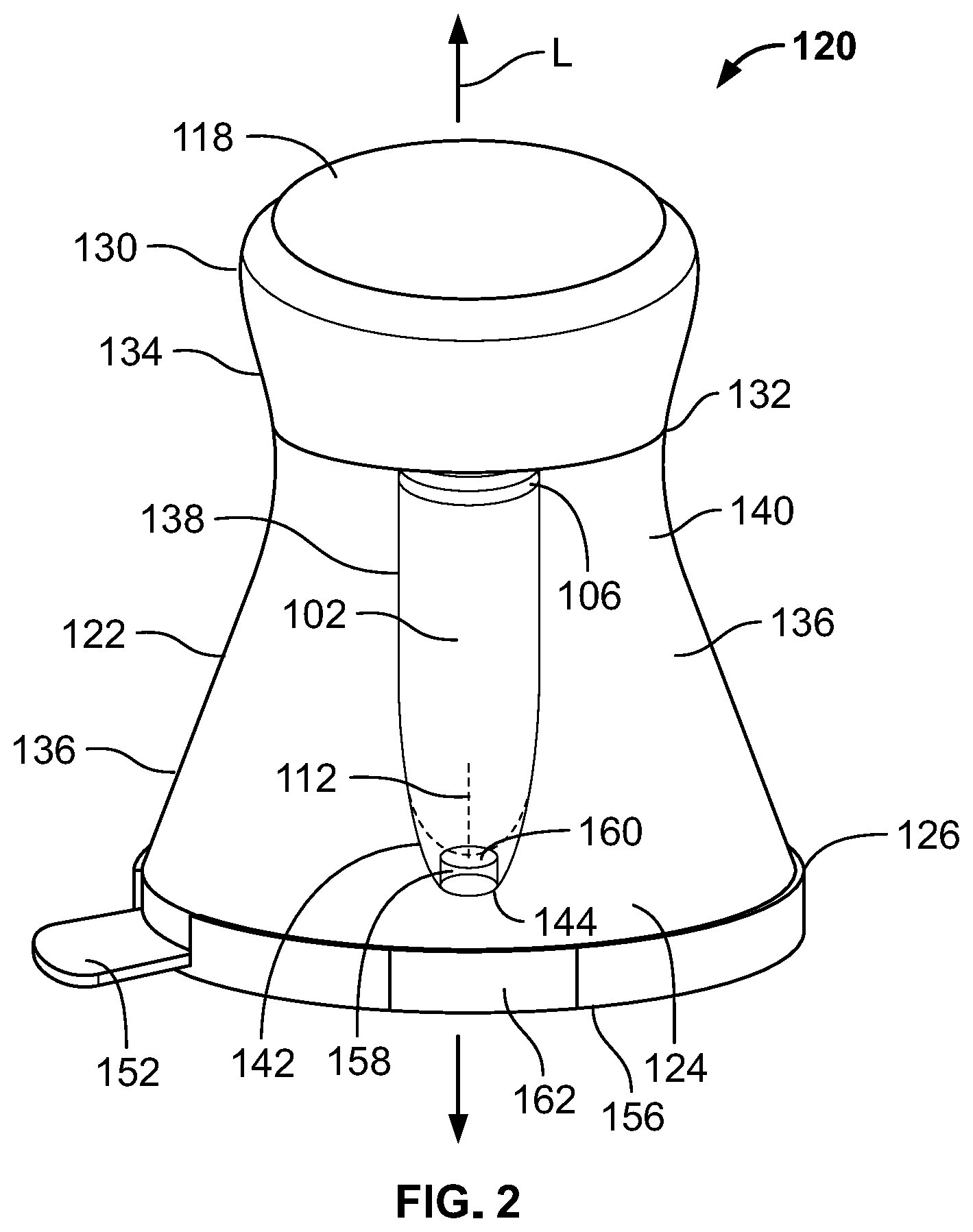 Patent US12303677 Figure 2 – Hybrid drug delivery devices with optional grip portion and related method of preparation