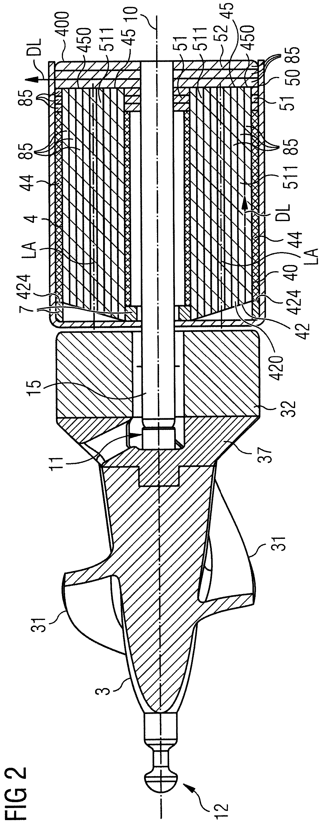 Patent US12303678 Figure 2 – Blood pump