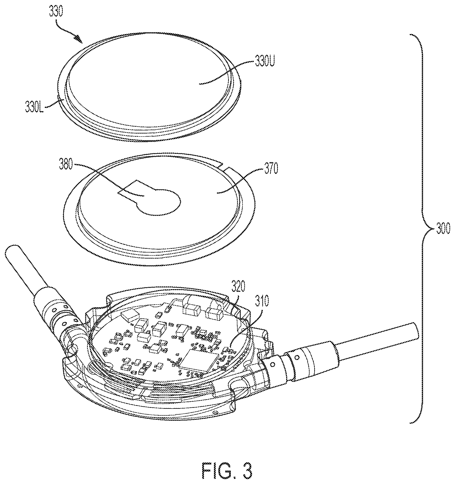 Patent US12303704 Figure 4 – Water-resistant electrocardiogram sensor assembly for a wearable medical device