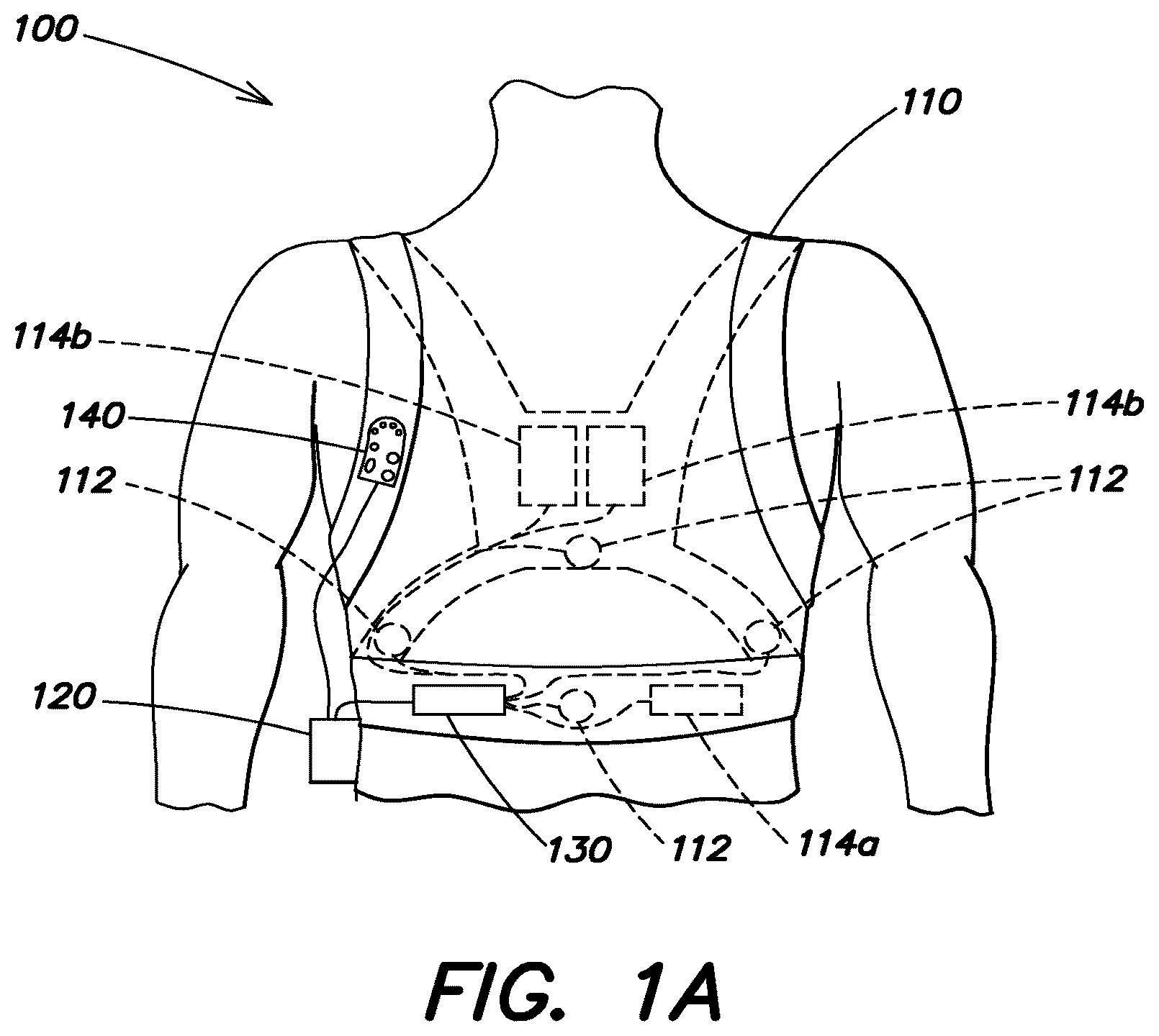 Patent US12303705 Figure 1 – Water resistant wearable medical device