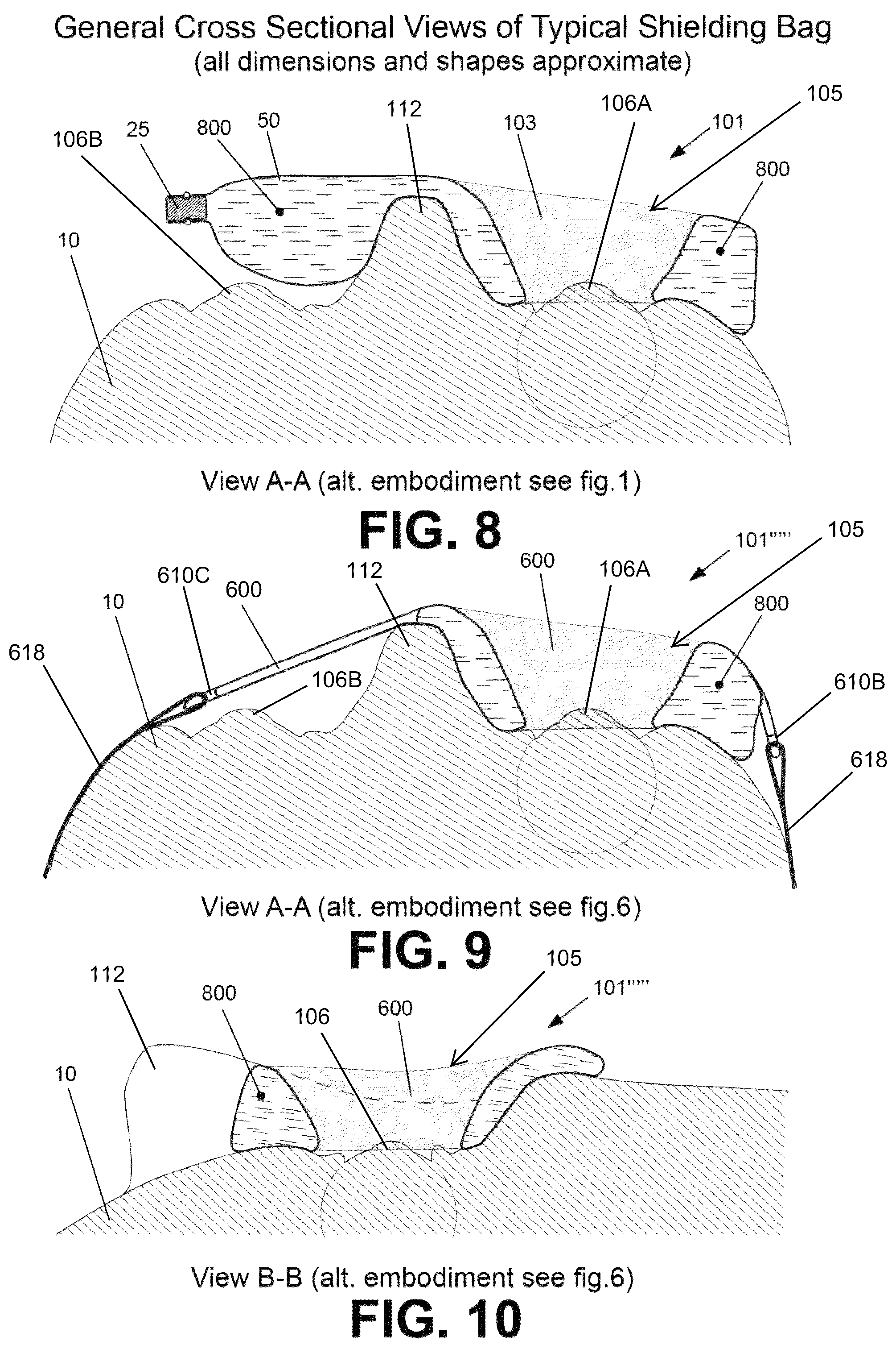 Patent US12303712 Figure 11 – Conformal system for therapeutic beta or low-energy gamma radiation shielding