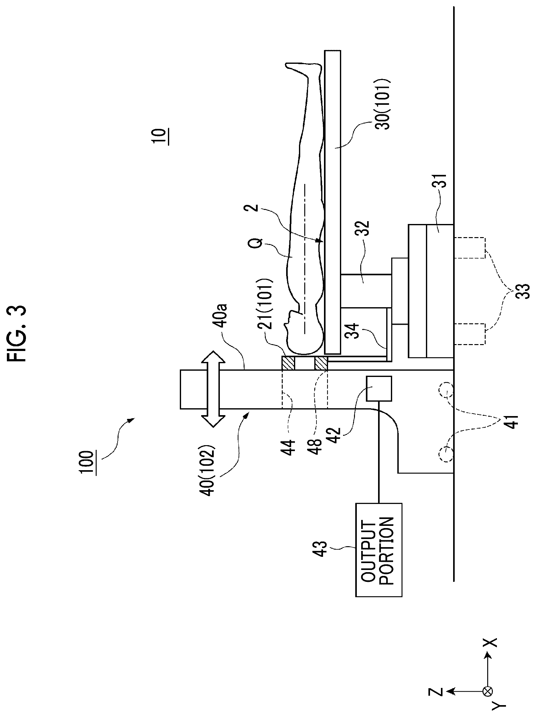 Patent US12303713 Figure 3 – Treatment preparation apparatus comprising a peripheral simulator and treatment equipment for a boron neutron capture therapy (BNCT)